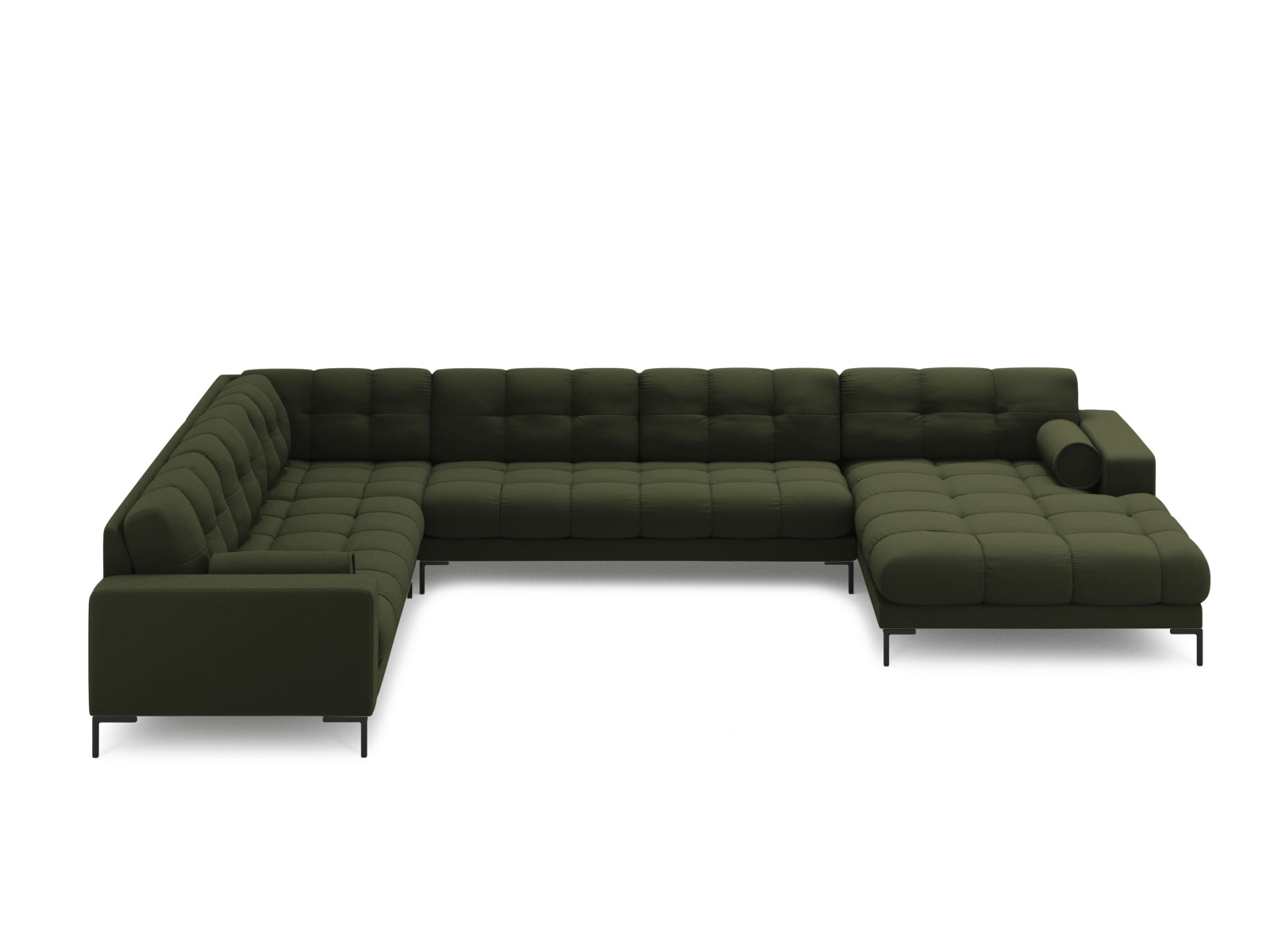 7-Sitzer Ecksofa links Panoramic Bali in Green-Neve präsentiert im Onlineshop von KAQTU Design AG. Ecksofa links ist von Cosmopolitan Design