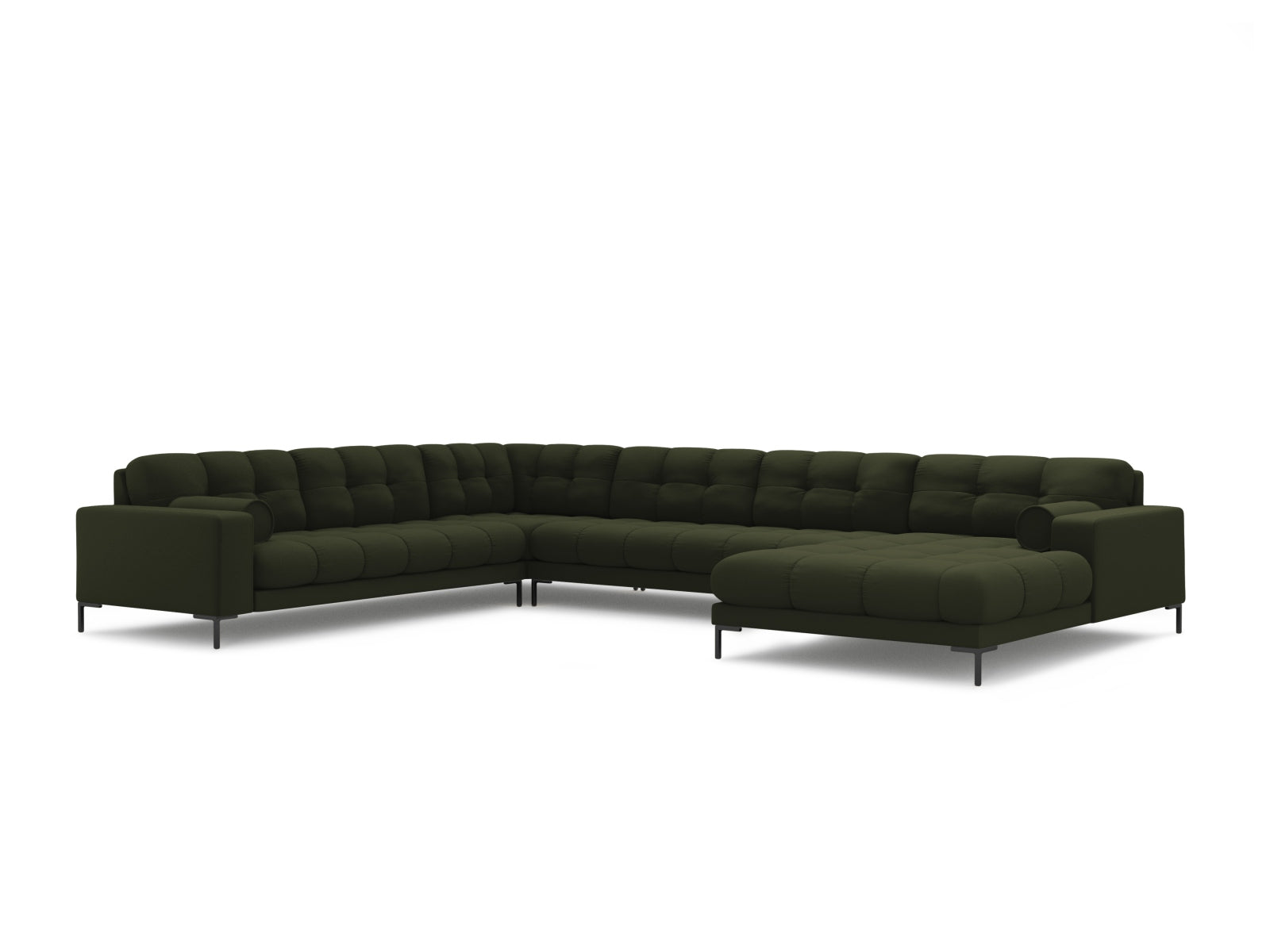 7-Sitzer Ecksofa links Panoramic Bali in Green-Neve präsentiert im Onlineshop von KAQTU Design AG. Ecksofa links ist von Cosmopolitan Design