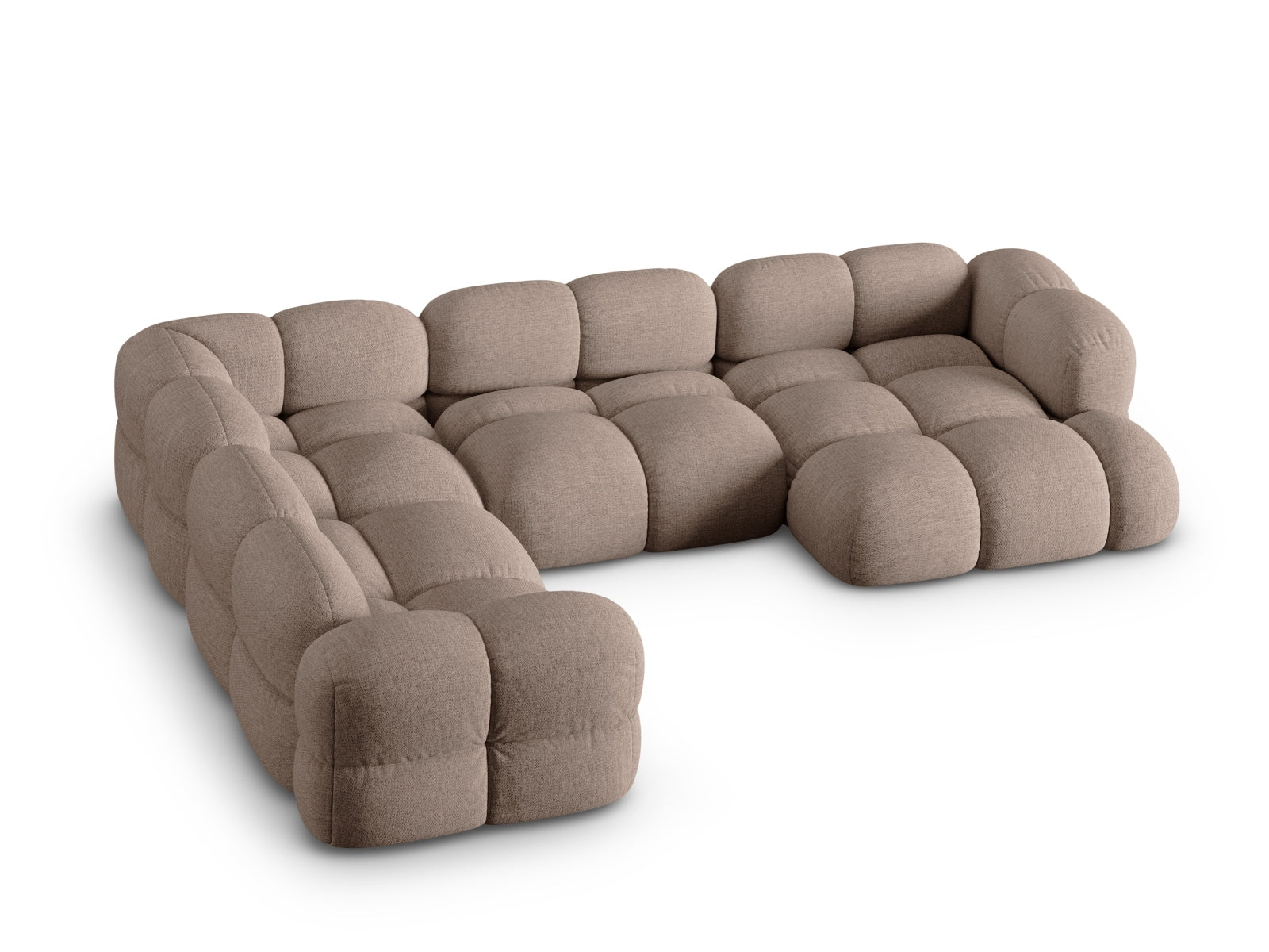 Erleben Sie das Loretto Panoramic Ecksofa links – ein 5-Sitzer mit 250 cm, das modernes Design und hohen Komfort vereint. Ideal für Ihr Wohnzimmer!