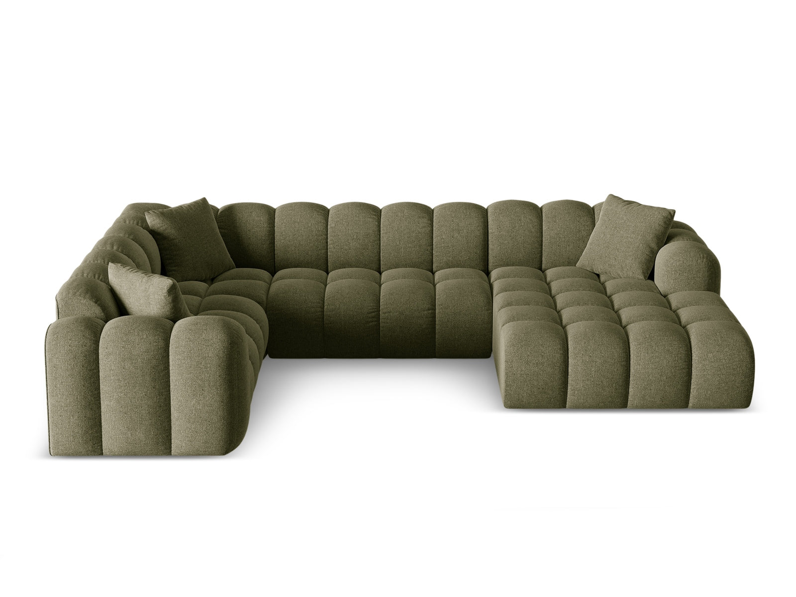4-Sitzer Ecksofa links Panoramic Treno in Green-Eden präsentiert im Onlineshop von KAQTU Design AG. Ecksofa links ist von Cosmopolitan Design