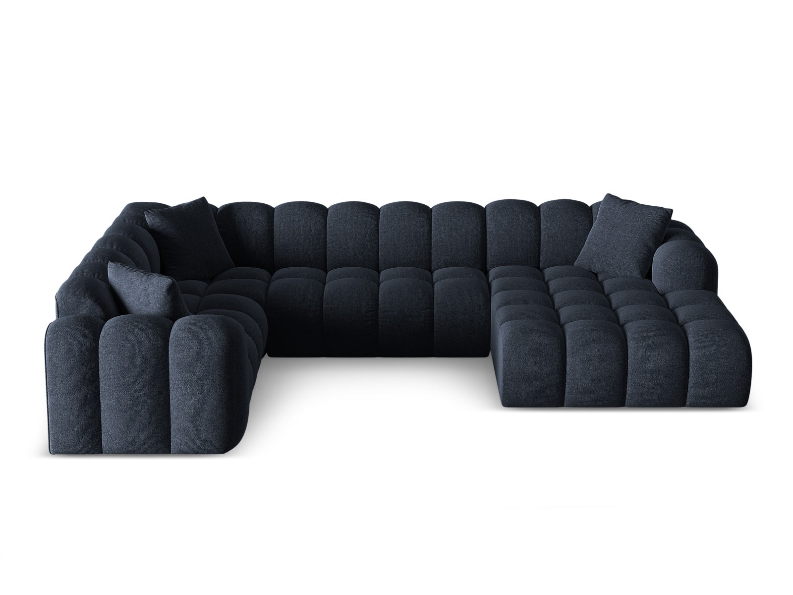 4-Sitzer Ecksofa links Panoramic Treno in Navy Blue-Eden präsentiert im Onlineshop von KAQTU Design AG. Ecksofa links ist von Cosmopolitan Design