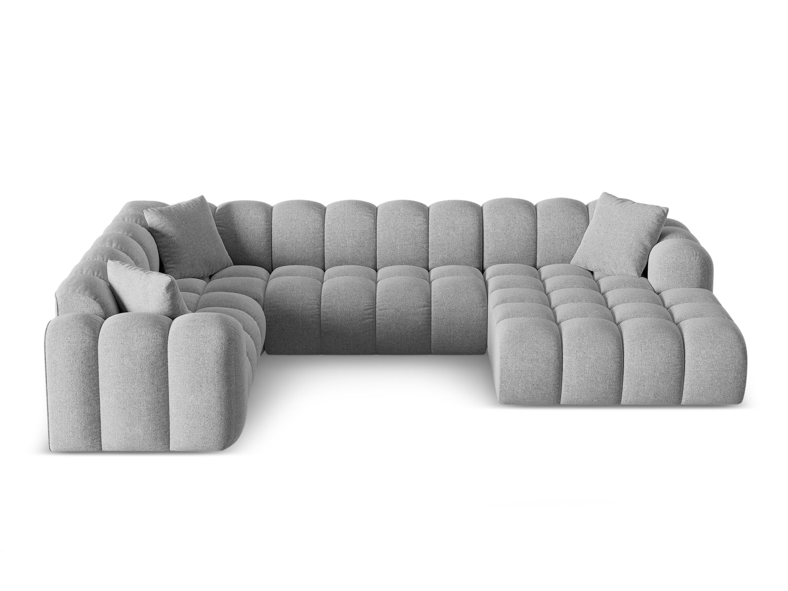 4-Sitzer Ecksofa links Panoramic Treno in Light Grey-Eden präsentiert im Onlineshop von KAQTU Design AG. Ecksofa links ist von Cosmopolitan Design