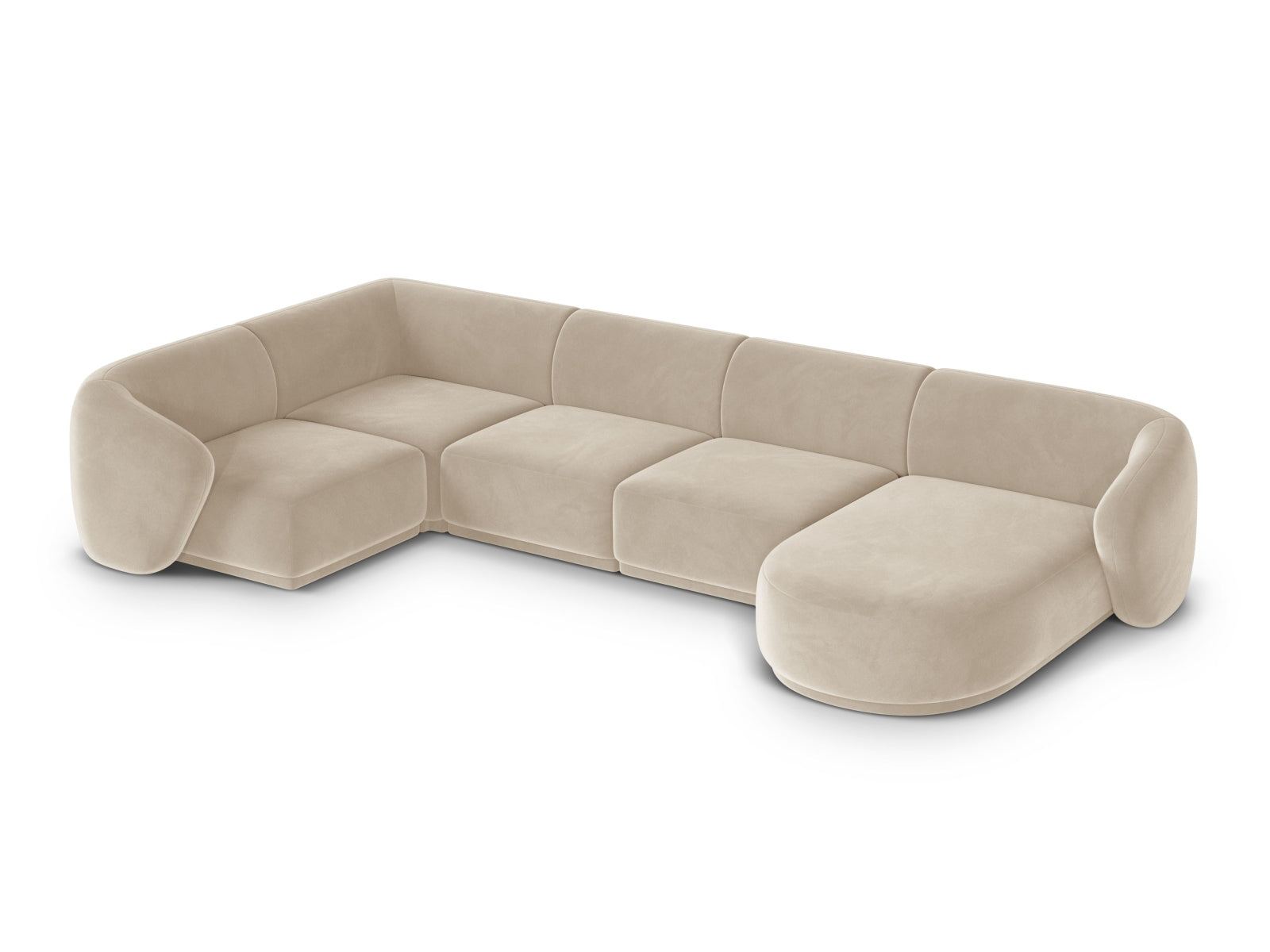 6-Sitzer Panoramic Ecksofa links Gomera in Beige-Salvador präsentiert im Onlineshop von KAQTU Design AG. Ecksofa links ist von Cosmopolitan Design