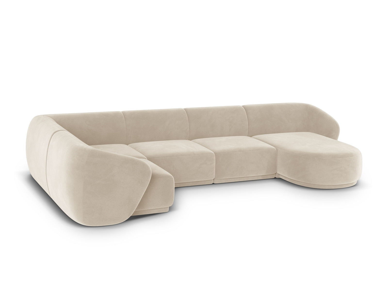 6-Sitzer Panoramic Ecksofa links Gomera in Beige-Salvador präsentiert im Onlineshop von KAQTU Design AG. Ecksofa links ist von Cosmopolitan Design