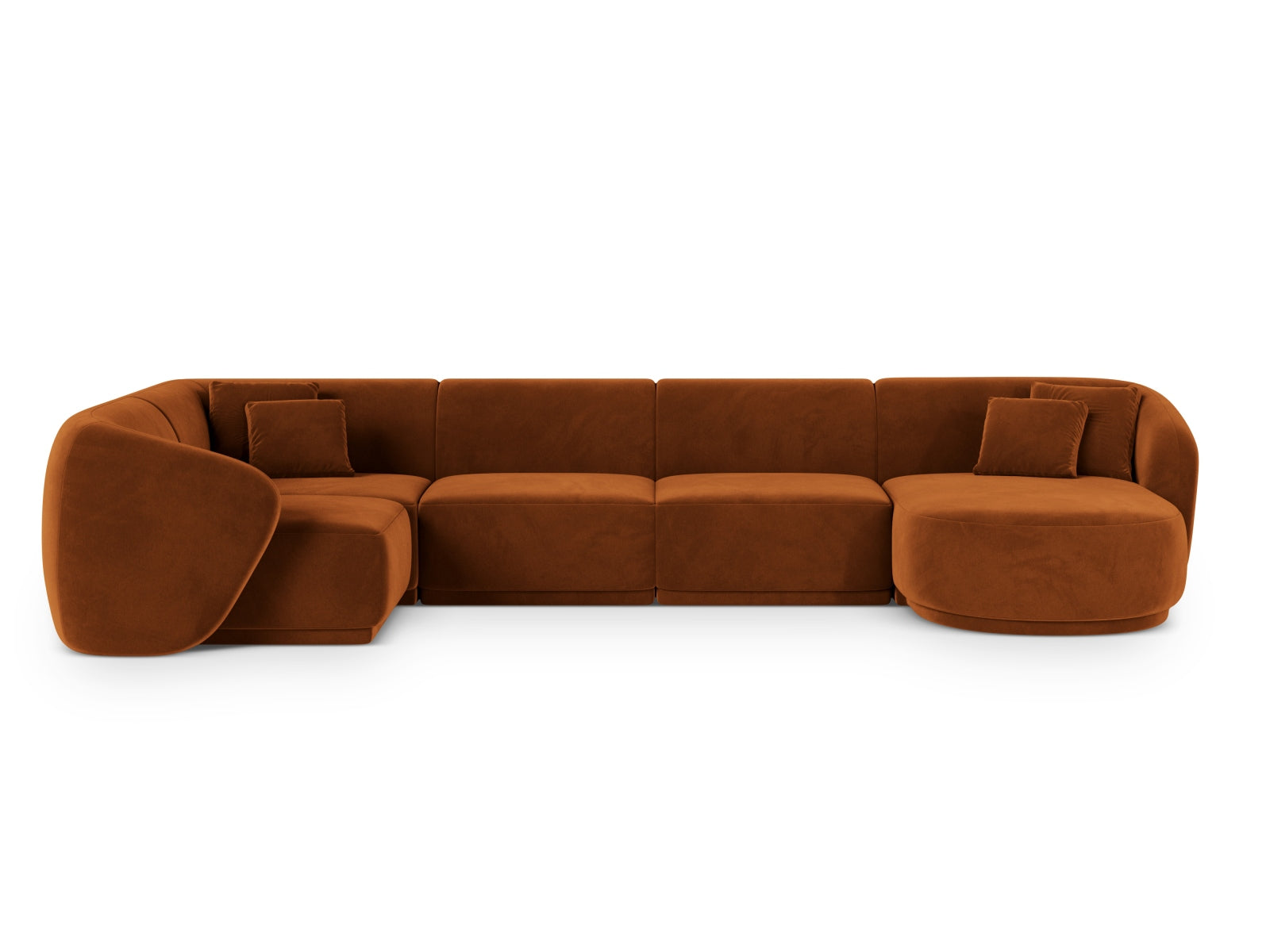 6-Sitzer Panoramic Ecksofa links Gomera in Terracotta-Salvador präsentiert im Onlineshop von KAQTU Design AG. Ecksofa links ist von Cosmopolitan Design