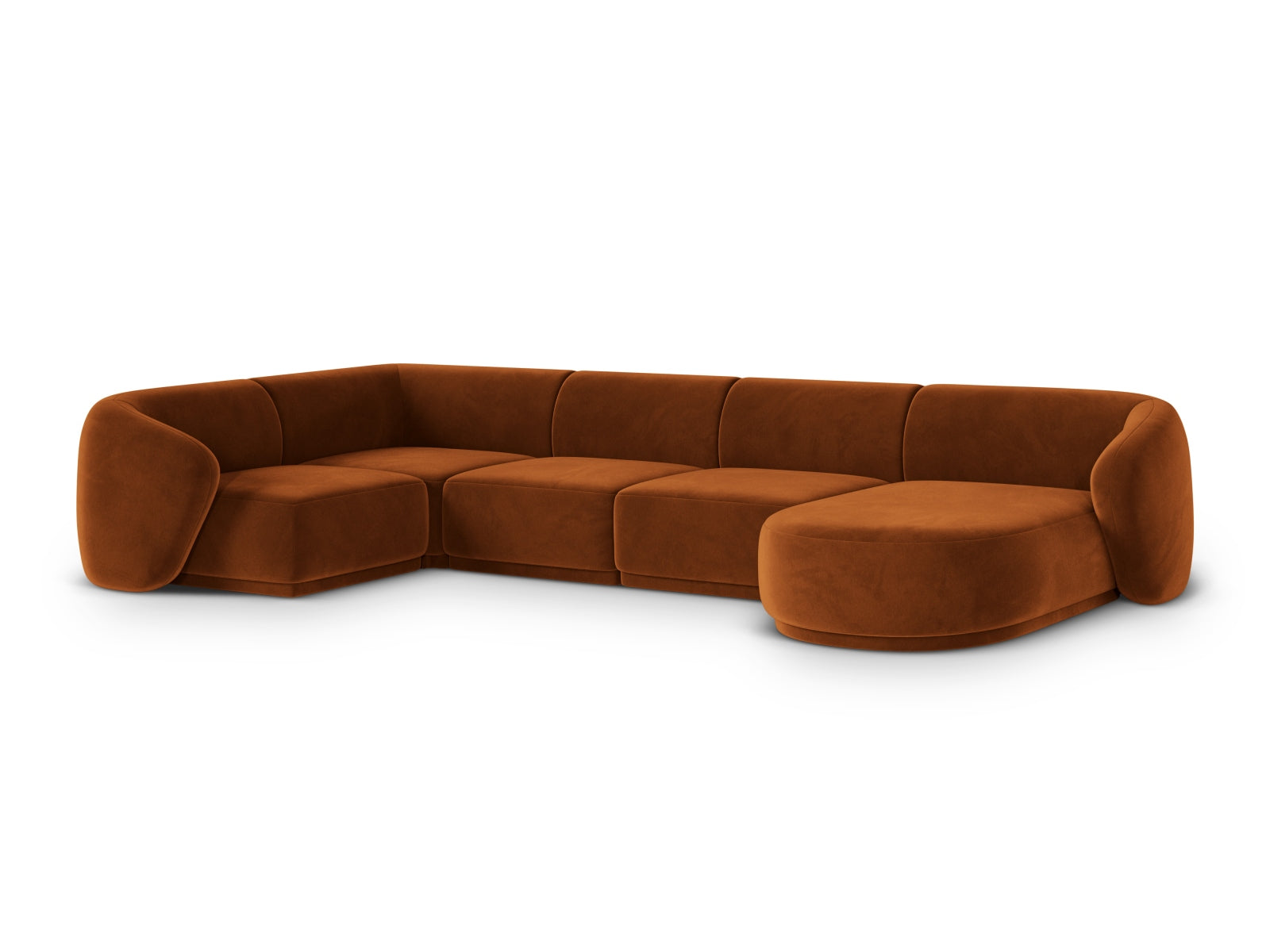 6-Sitzer Panoramic Ecksofa links Gomera in Terracotta-Salvador präsentiert im Onlineshop von KAQTU Design AG. Ecksofa links ist von Cosmopolitan Design