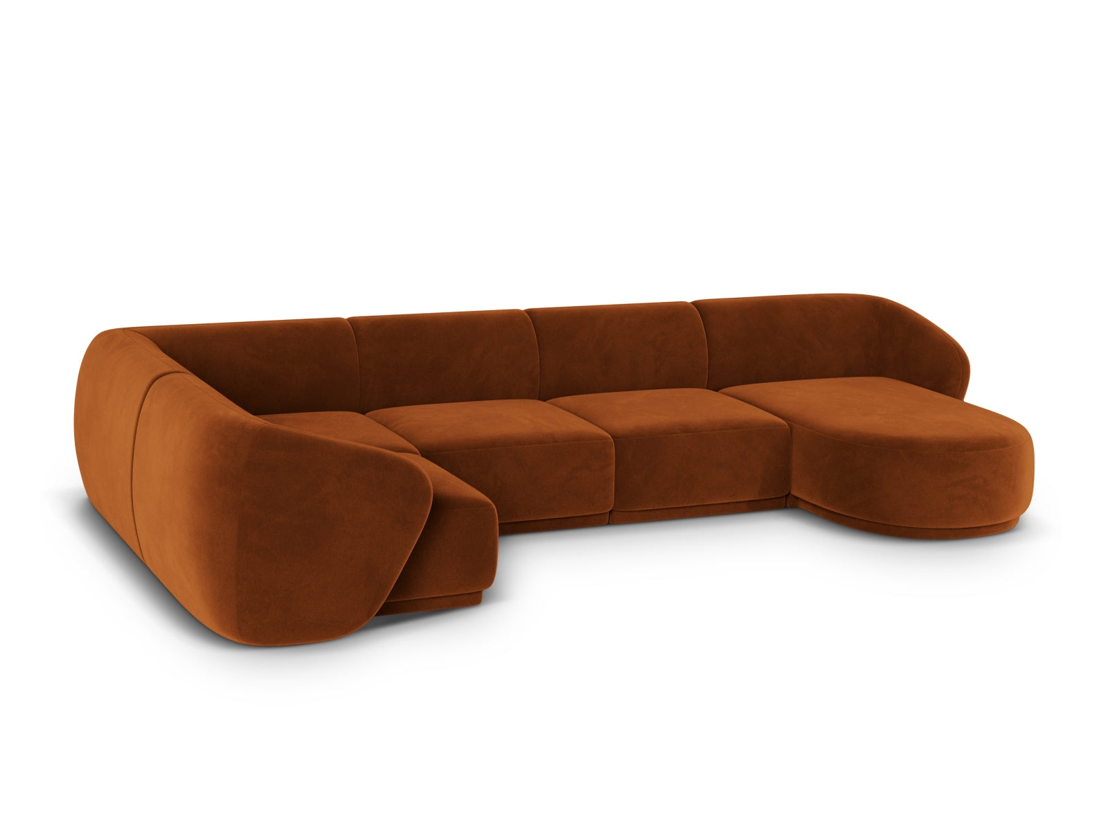 6-Sitzer Panoramic Ecksofa links Gomera in Terracotta-Salvador präsentiert im Onlineshop von KAQTU Design AG. Ecksofa links ist von Cosmopolitan Design