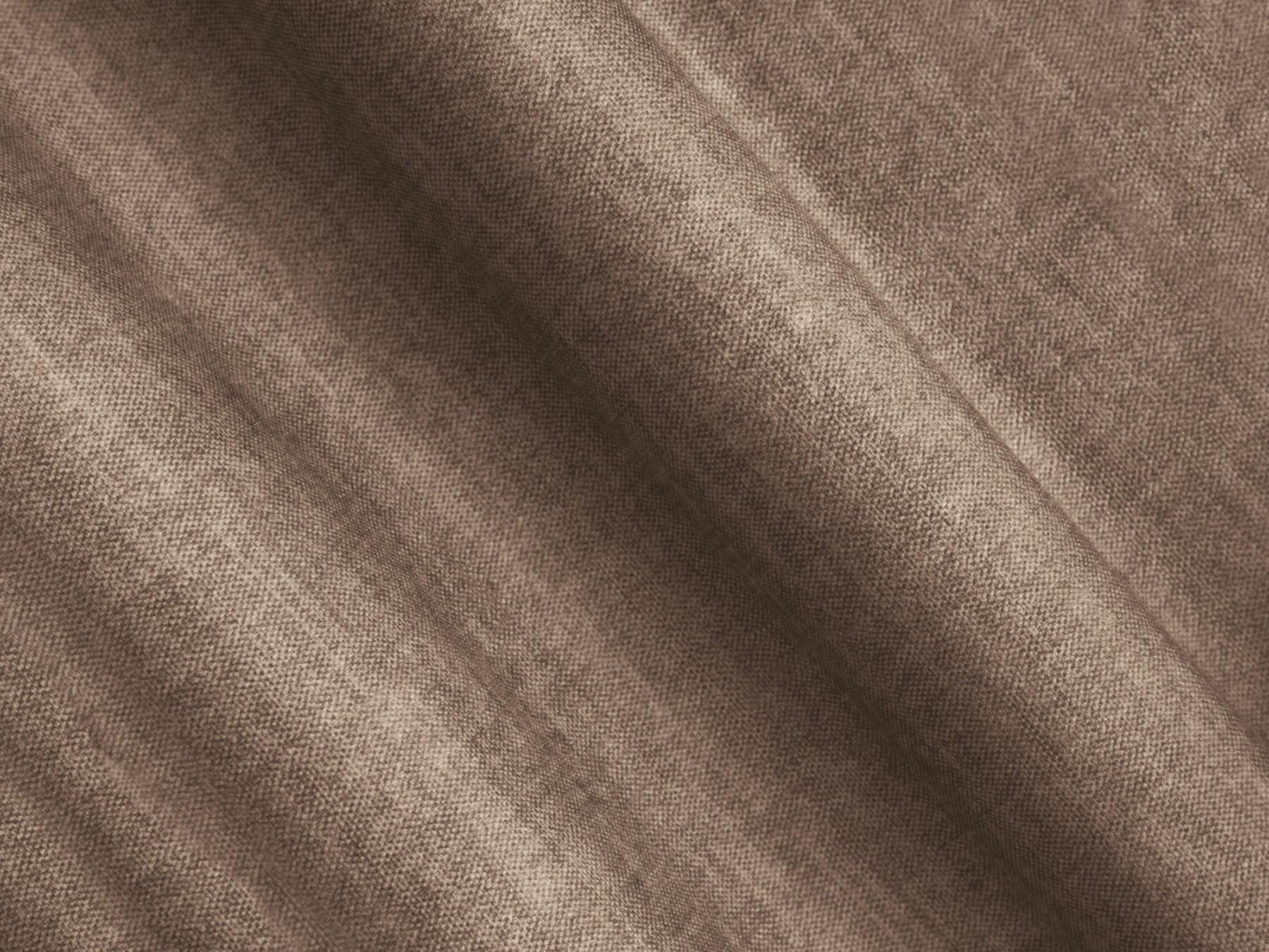 Elegantes 7-Sitzer Ecksofa Panoramic rechts Campi in sanftem Dunkelbeige, ideal für gemütliche Abende und gesellige Runden.