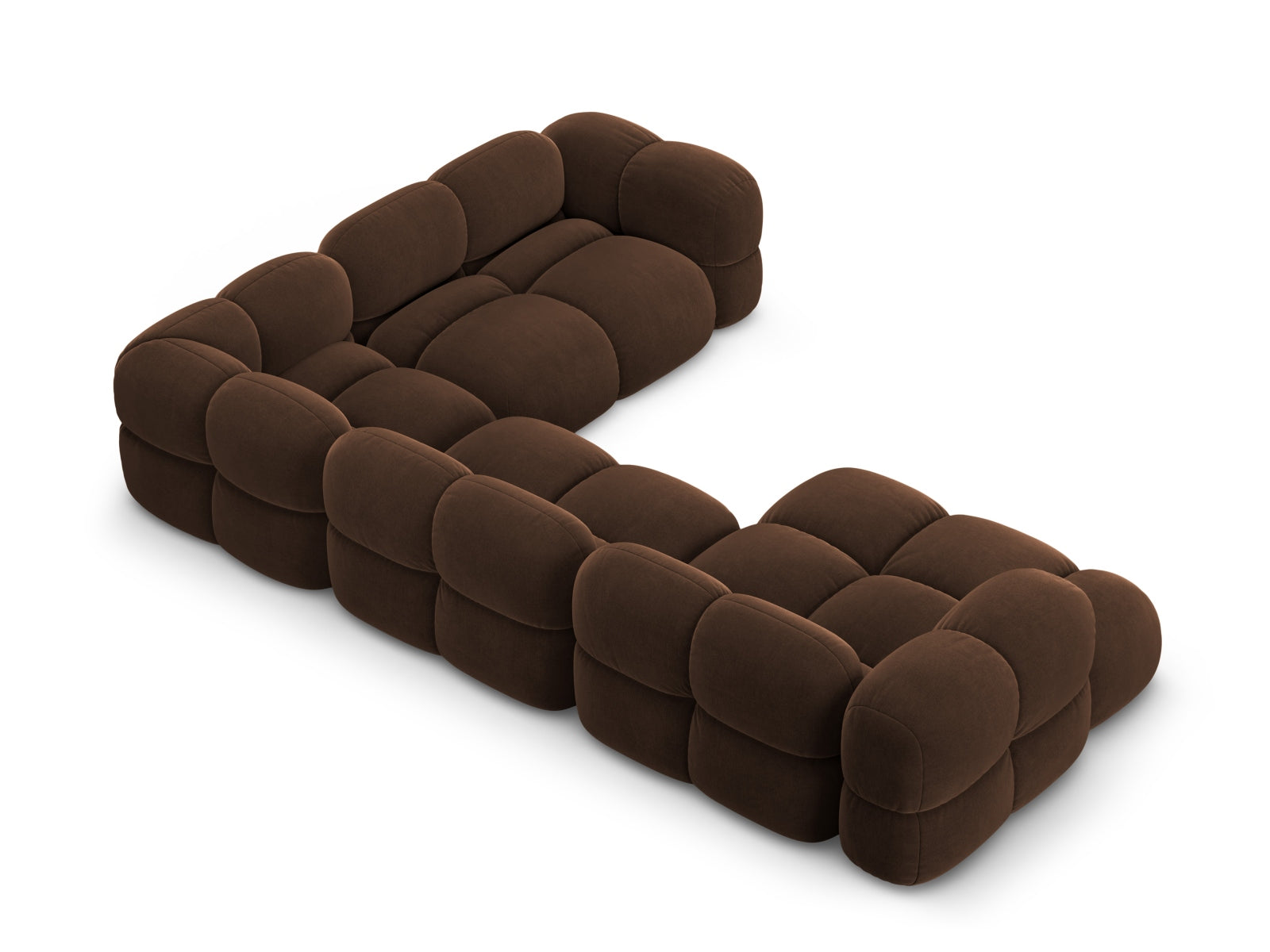 Entdecken Sie das Loretto Velour Panoramic Ecksofa rechts 5 Sitzer 250cm – der perfekte Mix aus modernem Design, Komfort und Funktionalität für Ihr Zuhause!