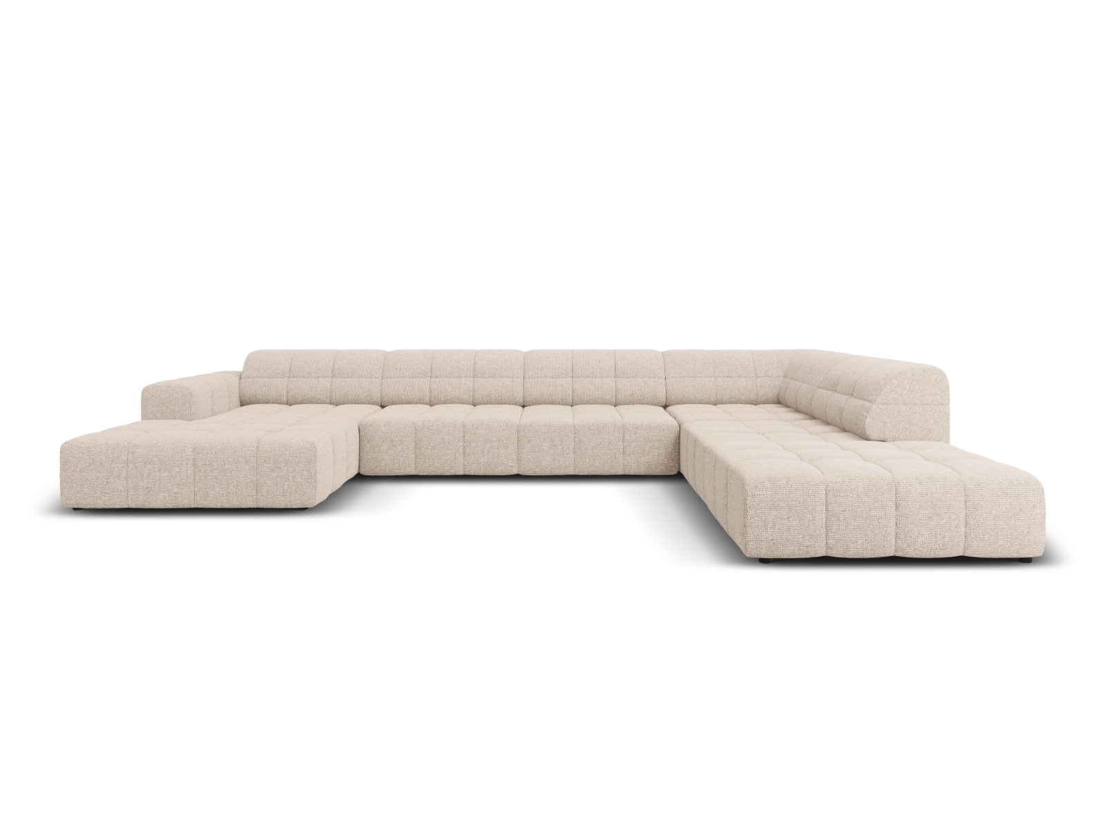 Chicago Panoramic Ecksofa rechts 7 Sitzer 262cm in Beige-Haga präsentiert im Onlineshop von KAQTU Design AG. Ecksofa rechts ist von Cosmopolitan Design