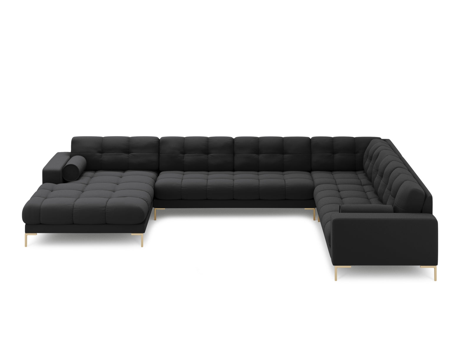 7-Sitzer Ecksofa Panoramic Bali rechts in Dark Grey-Neve präsentiert im Onlineshop von KAQTU Design AG. Ecksofa rechts ist von Cosmopolitan Design