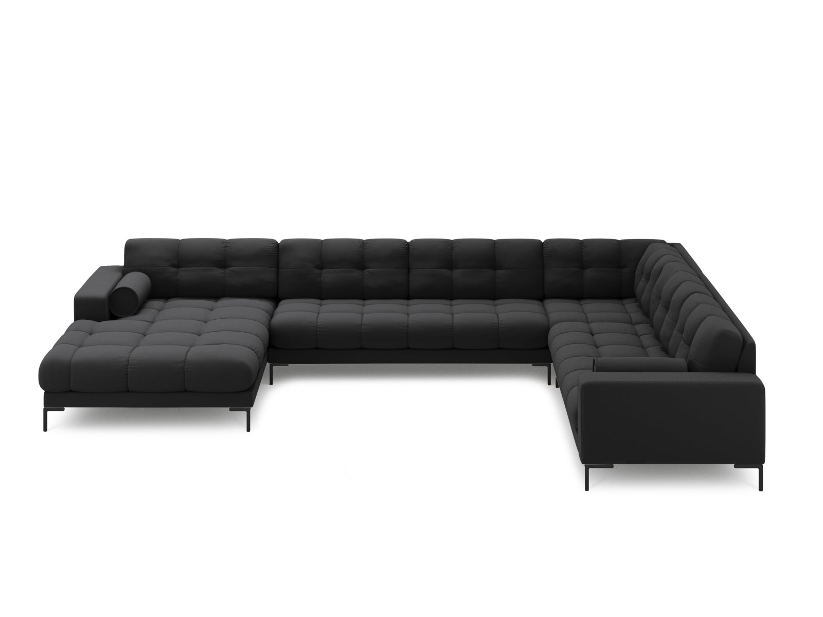 7-Sitzer Ecksofa Panoramic Bali rechts in Dark Grey-Neve präsentiert im Onlineshop von KAQTU Design AG. Ecksofa rechts ist von Cosmopolitan Design