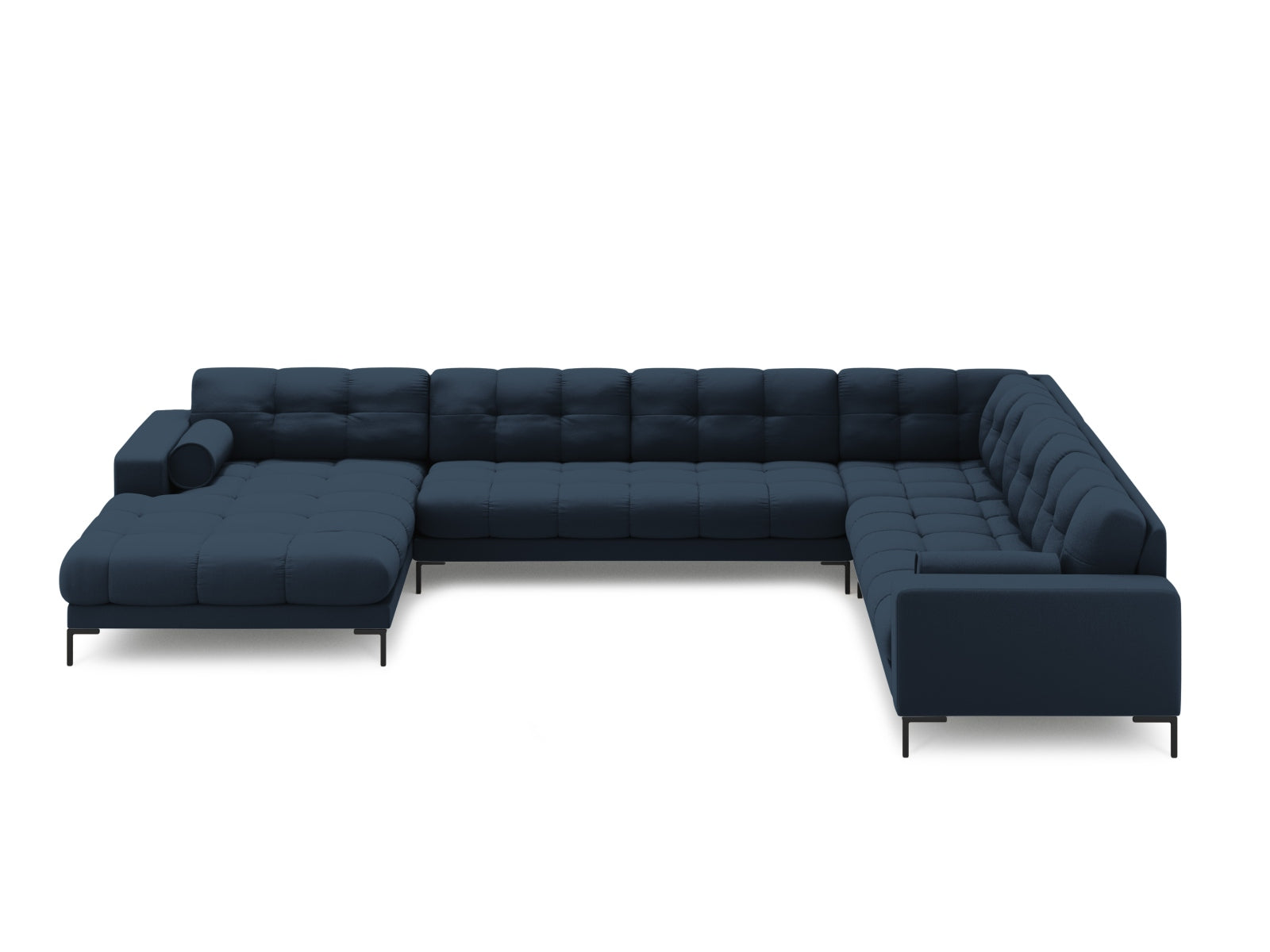7-Sitzer Ecksofa Panoramic Bali rechts in Blue-Neve präsentiert im Onlineshop von KAQTU Design AG. Ecksofa rechts ist von Cosmopolitan Design