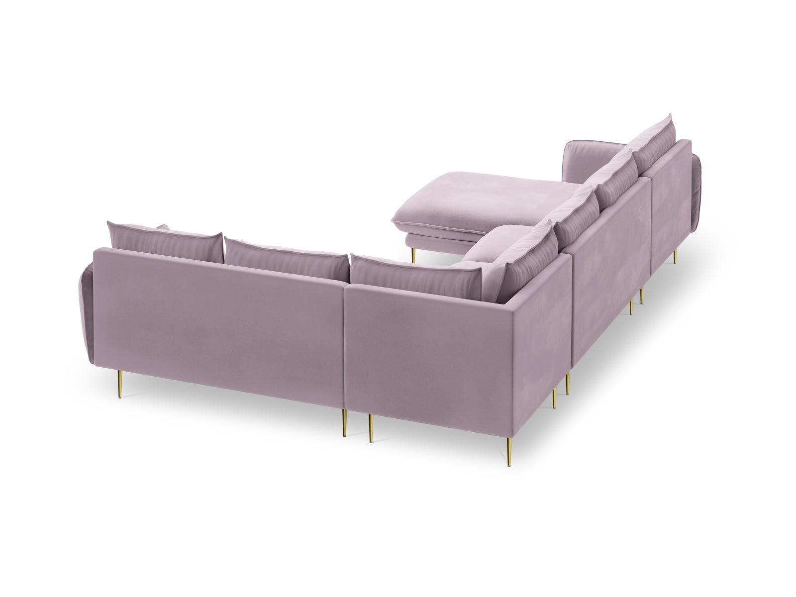 Erleben Sie das Vienna Velour Panoramic Ecksofa rechts – ein großzügiges 7-Sitzer Sofa mit 235 cm, das Eleganz und Gemütlichkeit in Ihr Zuhause bringt.
