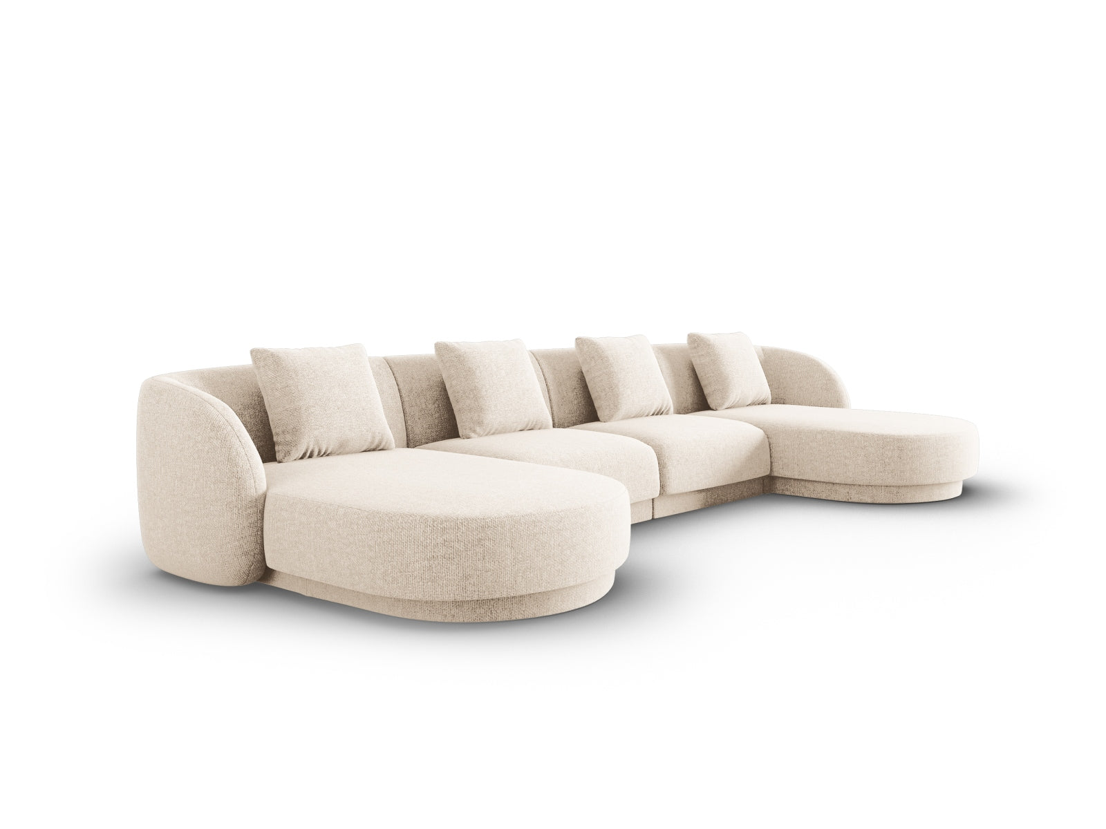Tulum Panoramic Sofa 5 Sitzer 156cm in Light Beige präsentiert im Onlineshop von KAQTU Design AG. 5er Sofa ist von Cosmopolitan Design
