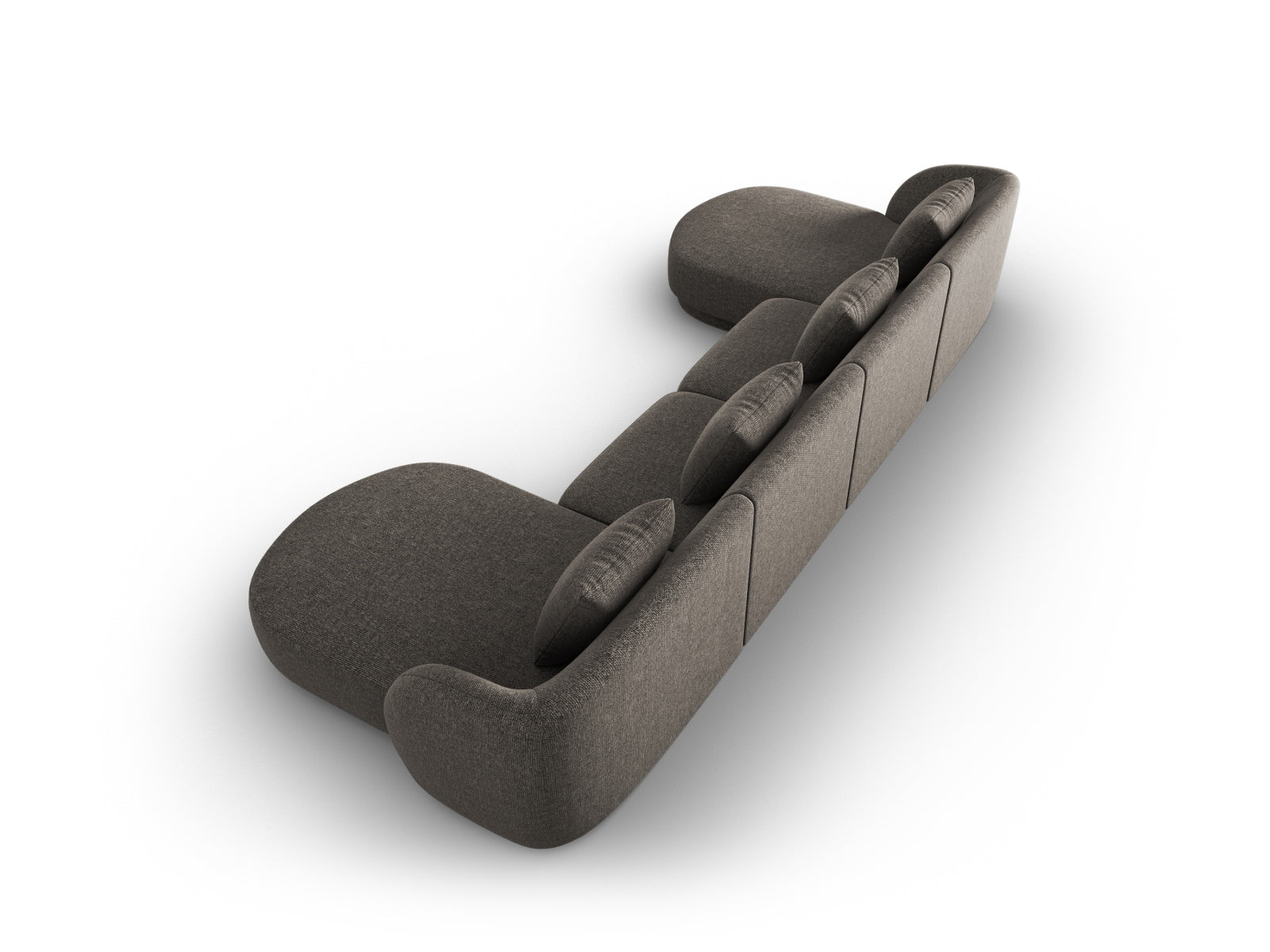 Tulum Panoramic Sofa 5 Sitzer 156cm in Grey präsentiert im Onlineshop von KAQTU Design AG. 5er Sofa ist von Cosmopolitan Design