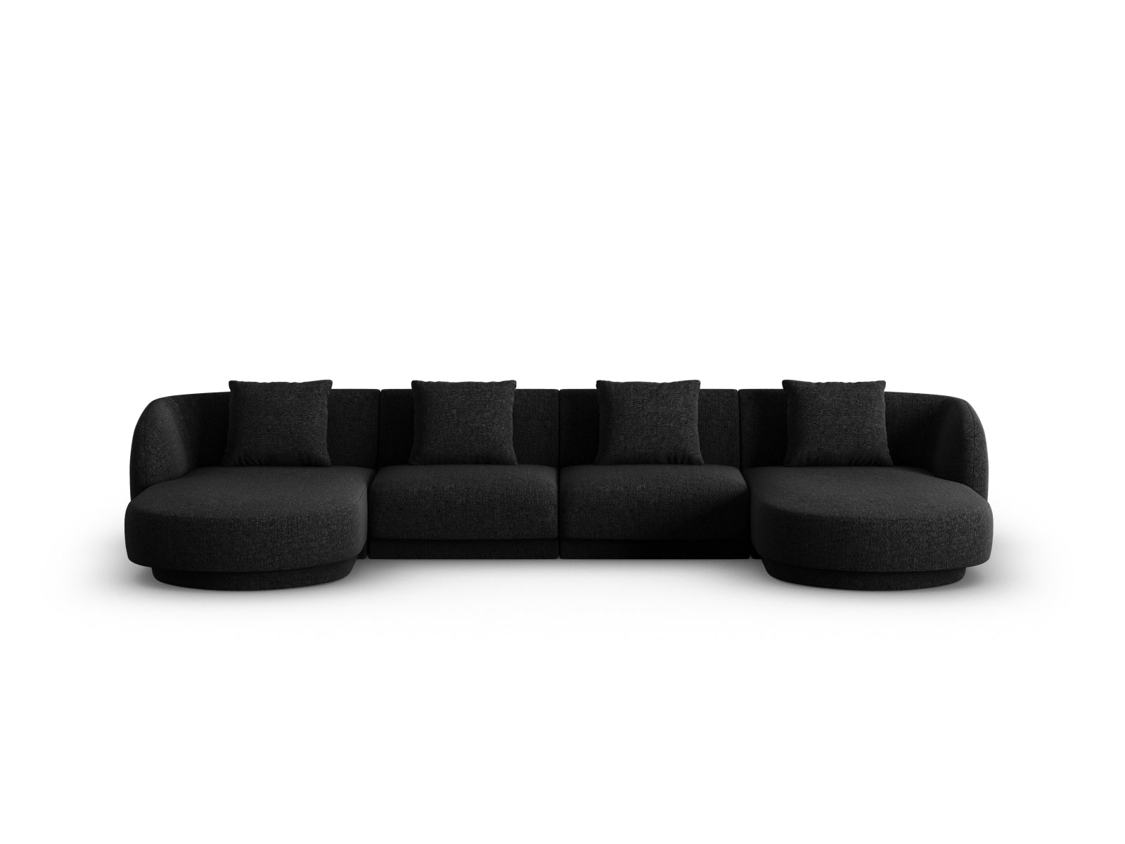 Tulum Panoramic Sofa 5 Sitzer 156cm in Black-Haga präsentiert im Onlineshop von KAQTU Design AG. 5er Sofa ist von Cosmopolitan Design