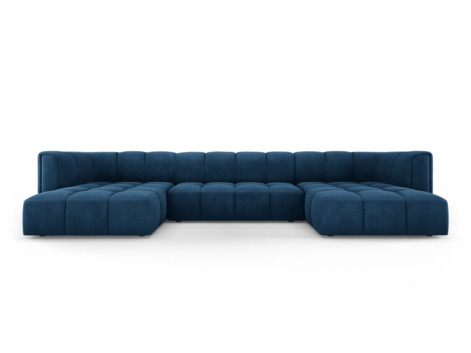 5-Sitzer Panoramabank Moritz in Royal Blue-Rebel präsentiert im Onlineshop von KAQTU Design AG. Ecksofa ist von Cosmopolitan Design
