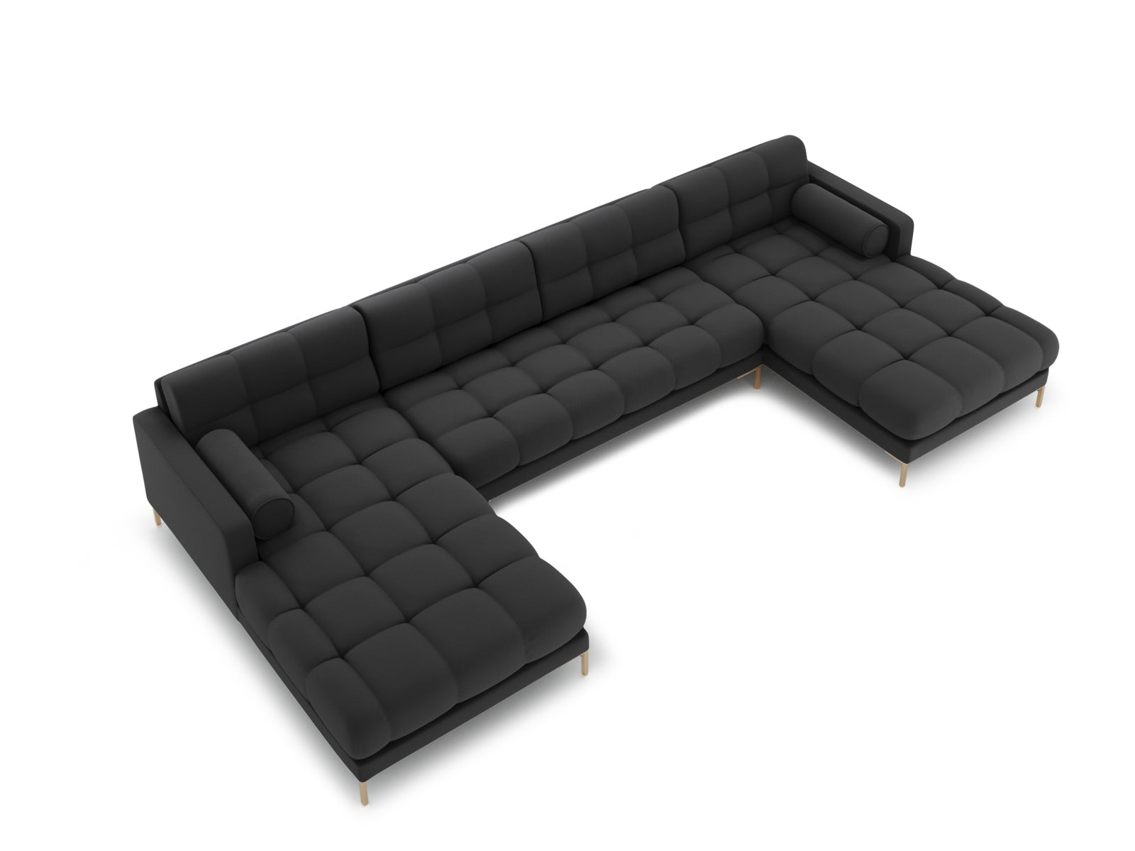 7-Sitzer Panoramic Sofa Bali in Dark Grey-Neve präsentiert im Onlineshop von KAQTU Design AG. Ecksofa ist von Cosmopolitan Design