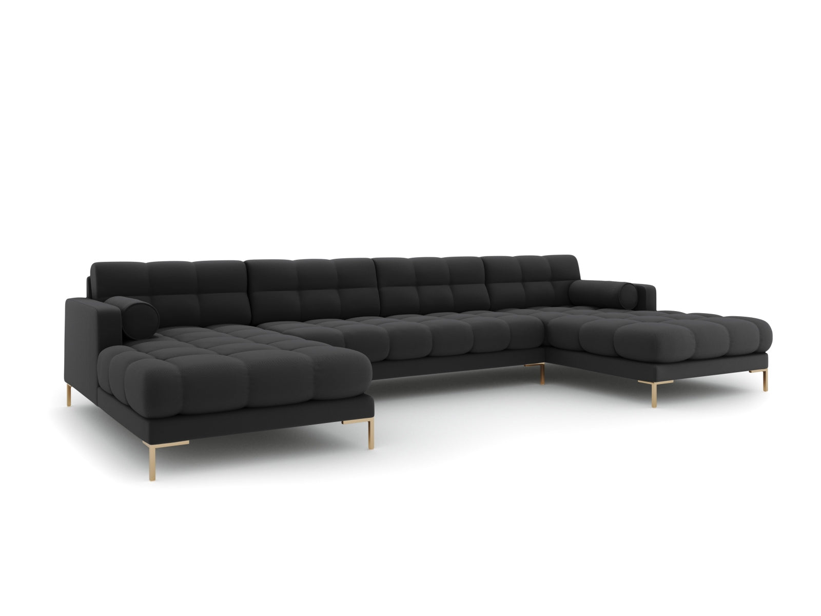 7-Sitzer Panoramic Sofa Bali in Dark Grey-Neve präsentiert im Onlineshop von KAQTU Design AG. Ecksofa ist von Cosmopolitan Design