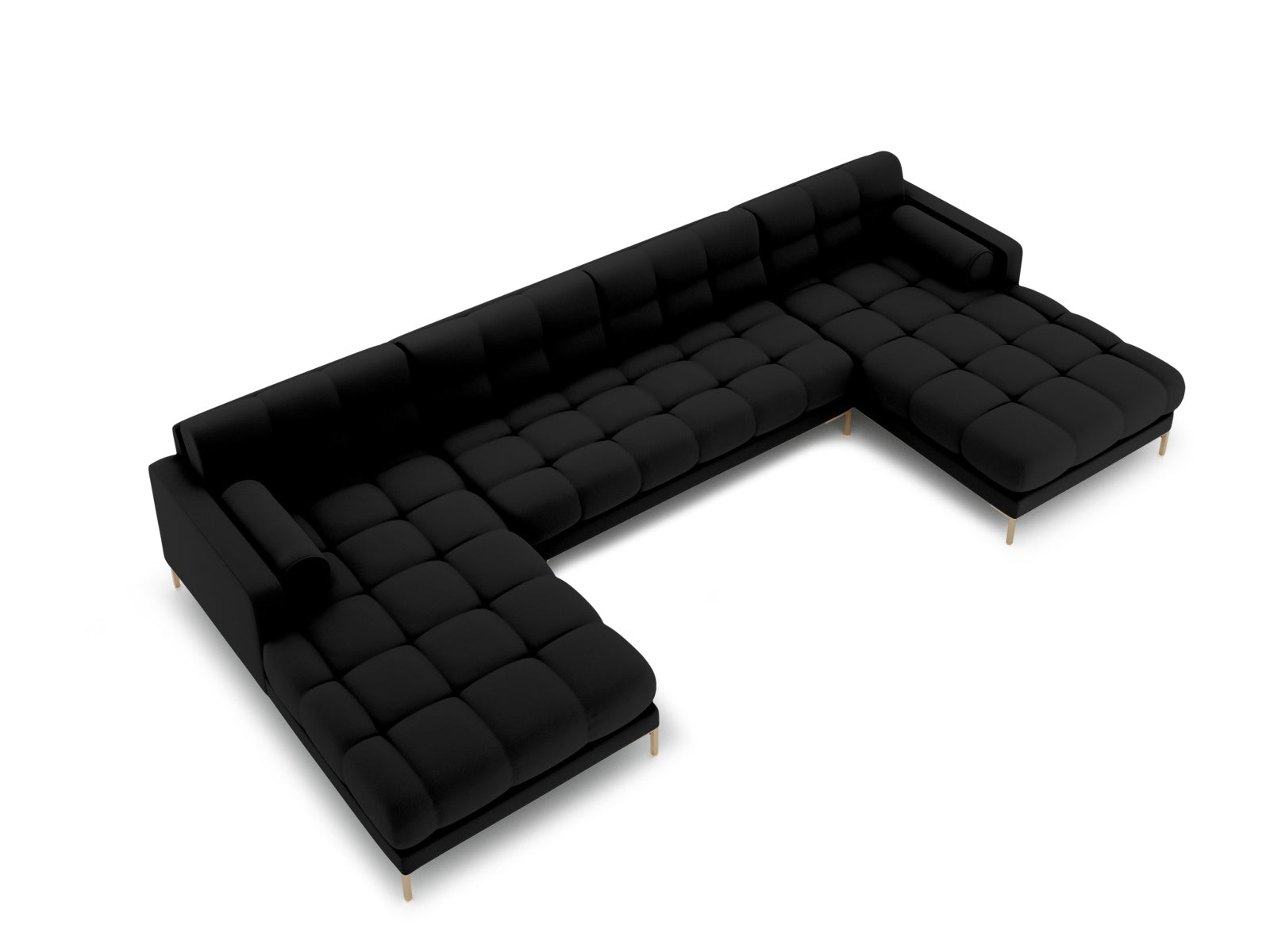 7-Sitzer Panoramic Sofa Bali in Black-Neve präsentiert im Onlineshop von KAQTU Design AG. Ecksofa ist von Cosmopolitan Design