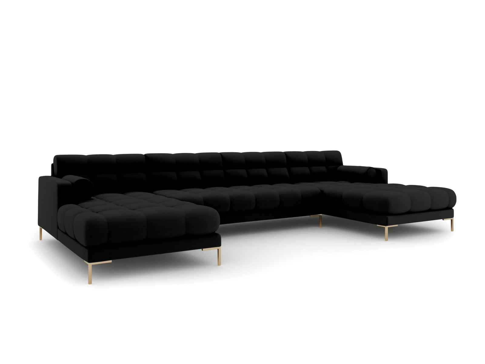 7-Sitzer Panoramic Sofa Bali in Black-Neve präsentiert im Onlineshop von KAQTU Design AG. Ecksofa ist von Cosmopolitan Design