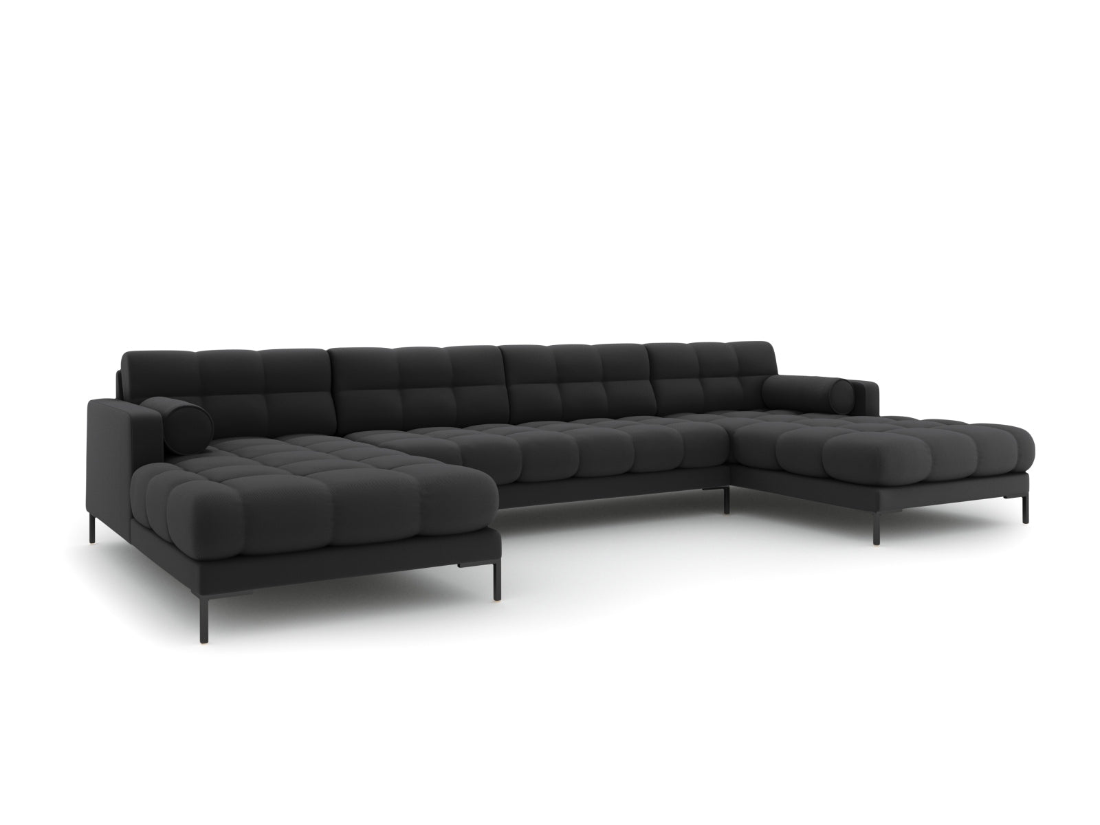 7-Sitzer Panoramic Sofa Bali in Dark Grey-Neve präsentiert im Onlineshop von KAQTU Design AG. Ecksofa ist von Cosmopolitan Design