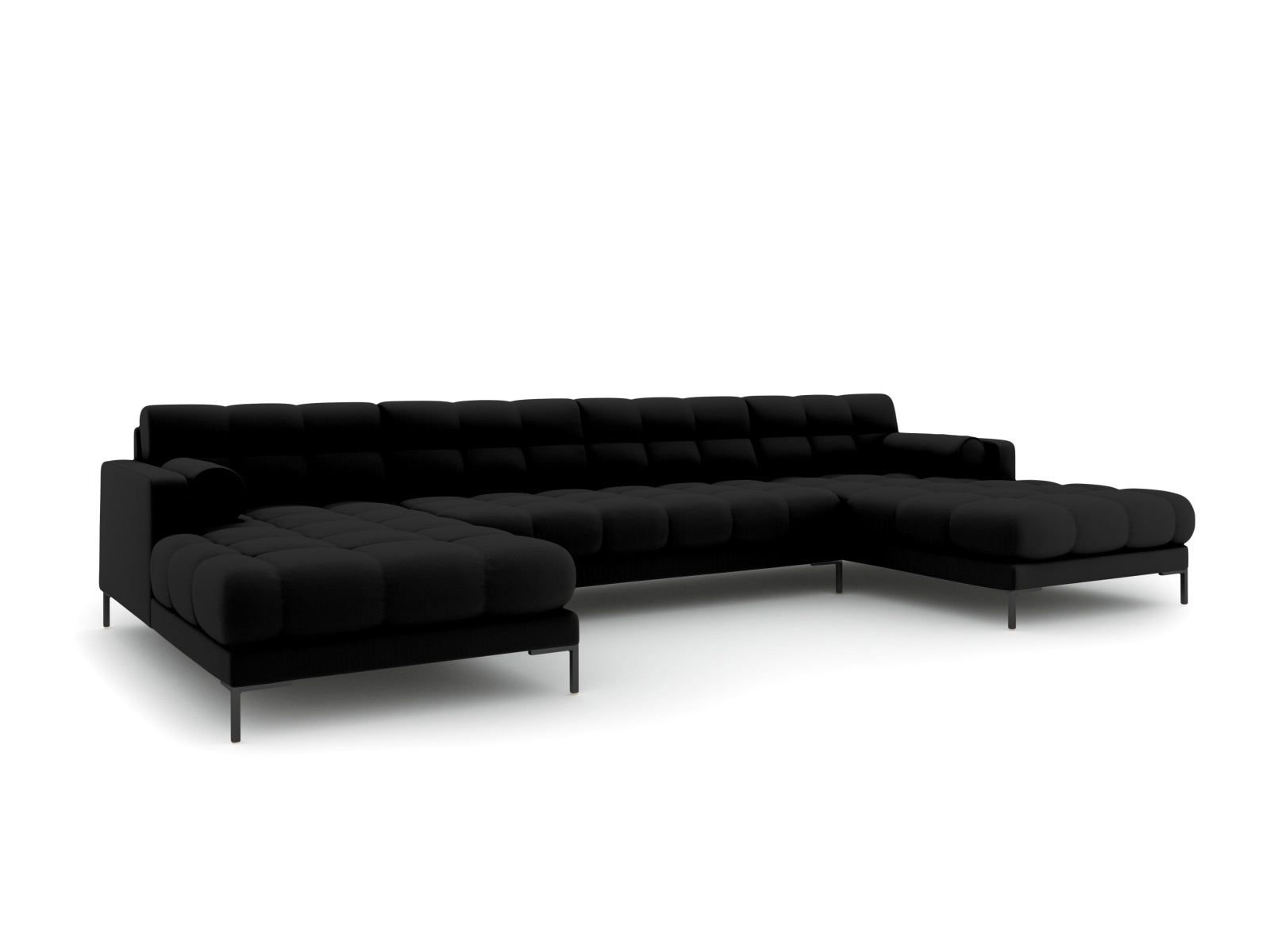7-Sitzer Panoramic Sofa Bali in Black-Neve präsentiert im Onlineshop von KAQTU Design AG. Ecksofa ist von Cosmopolitan Design