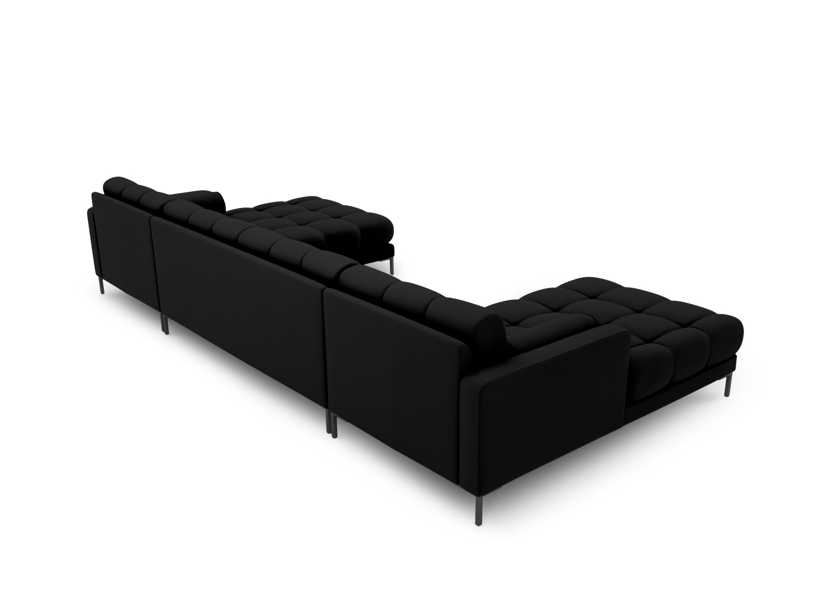 7-Sitzer Panoramic Sofa Bali in Black-Neve präsentiert im Onlineshop von KAQTU Design AG. Ecksofa ist von Cosmopolitan Design