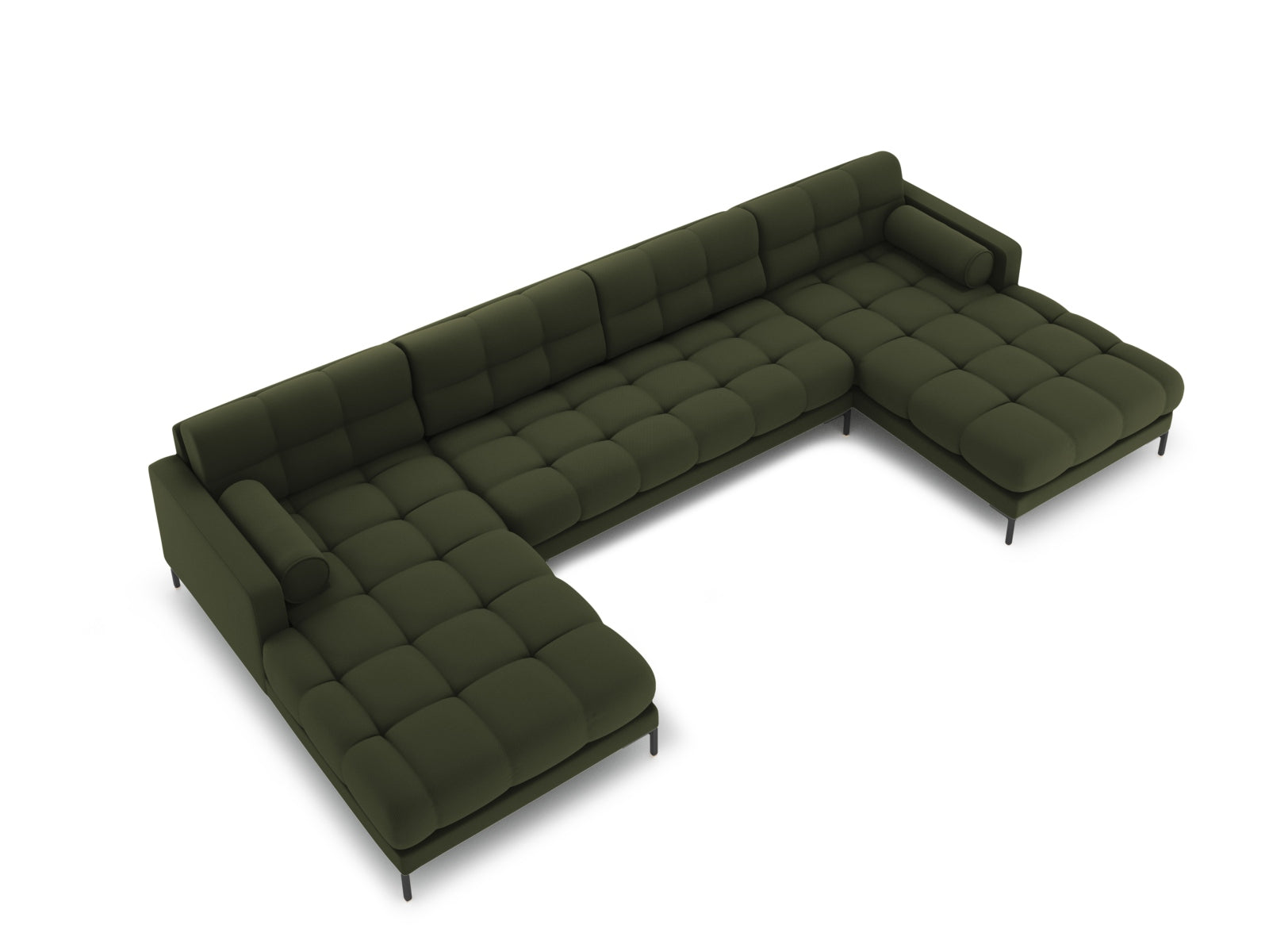 7-Sitzer Panoramic Sofa Bali in Green-Neve präsentiert im Onlineshop von KAQTU Design AG. Ecksofa ist von Cosmopolitan Design