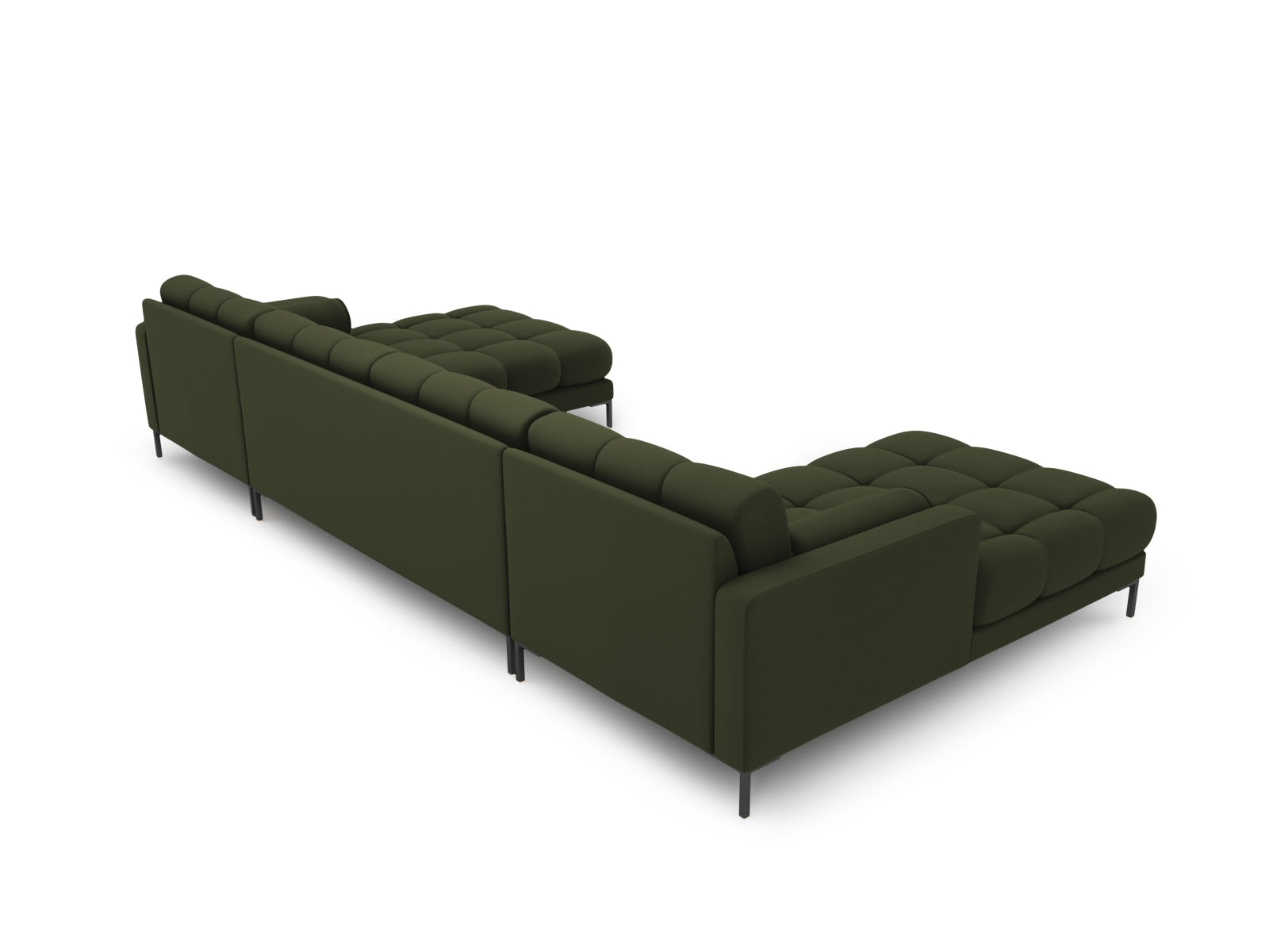 7-Sitzer Panoramic Sofa Bali in Green-Neve präsentiert im Onlineshop von KAQTU Design AG. Ecksofa ist von Cosmopolitan Design