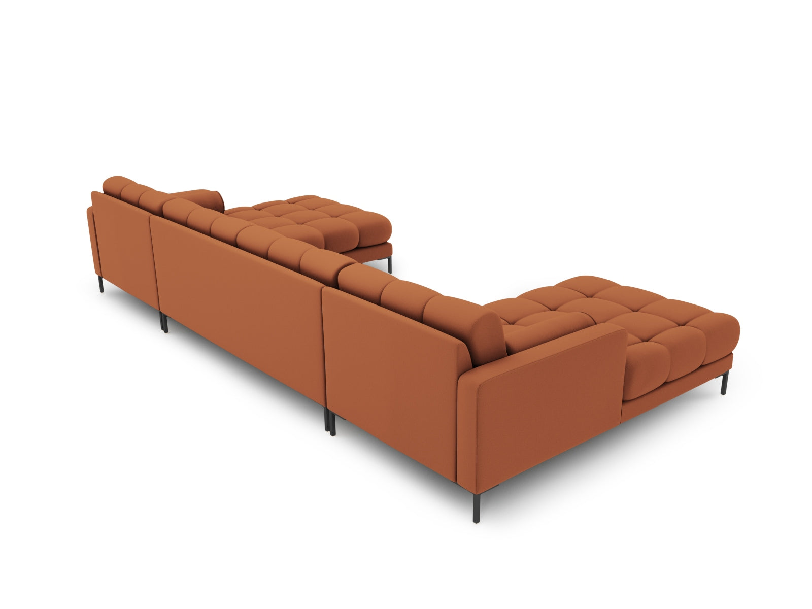7-Sitzer Panoramic Sofa Bali in Brick-Neve präsentiert im Onlineshop von KAQTU Design AG. Ecksofa ist von Cosmopolitan Design
