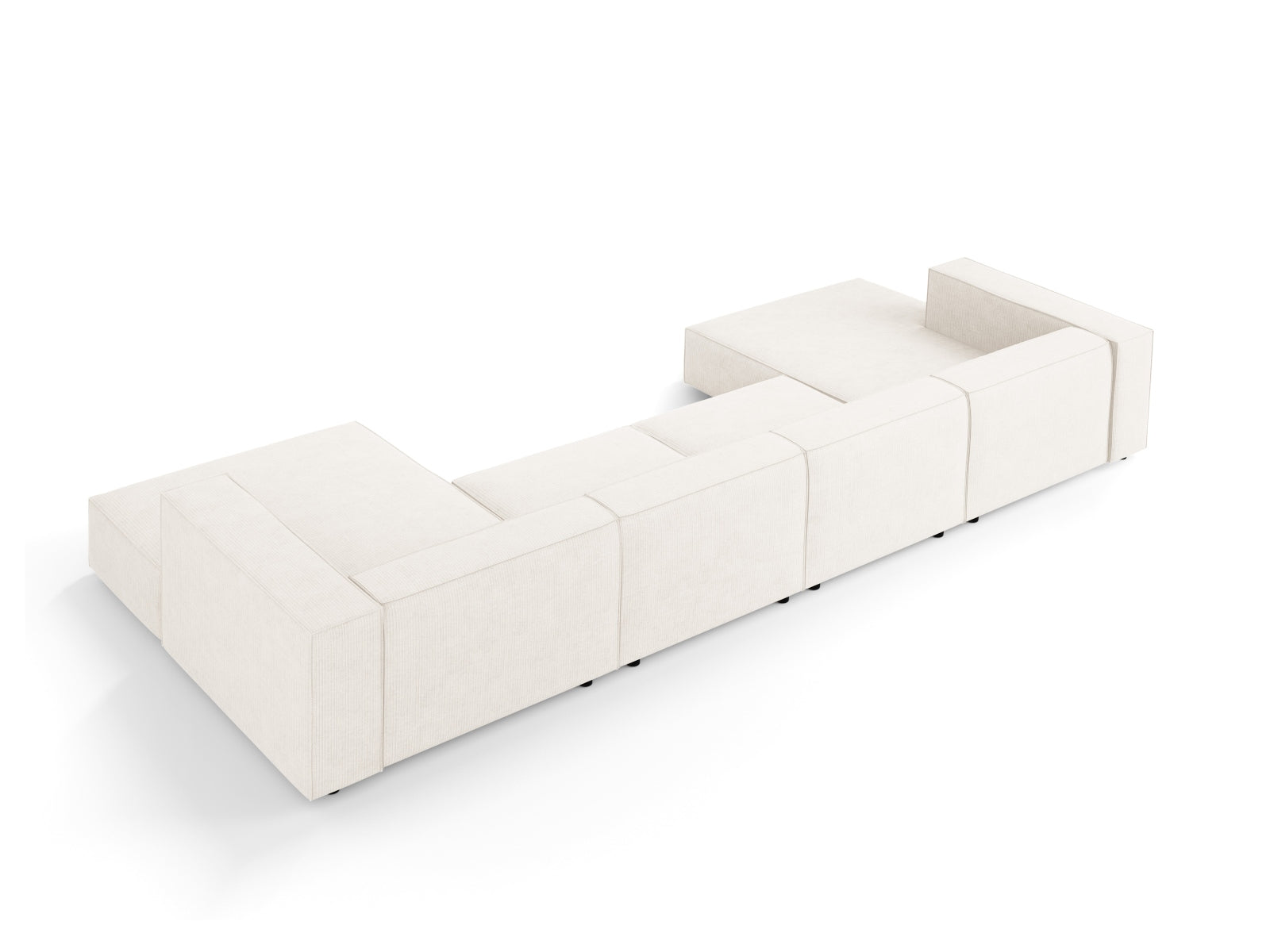 Arendal Panoramic Sofa 6 Sitzer in Ivory präsentiert im Onlineshop von KAQTU Design AG. 5er Sofa ist von Cosmopolitan Design