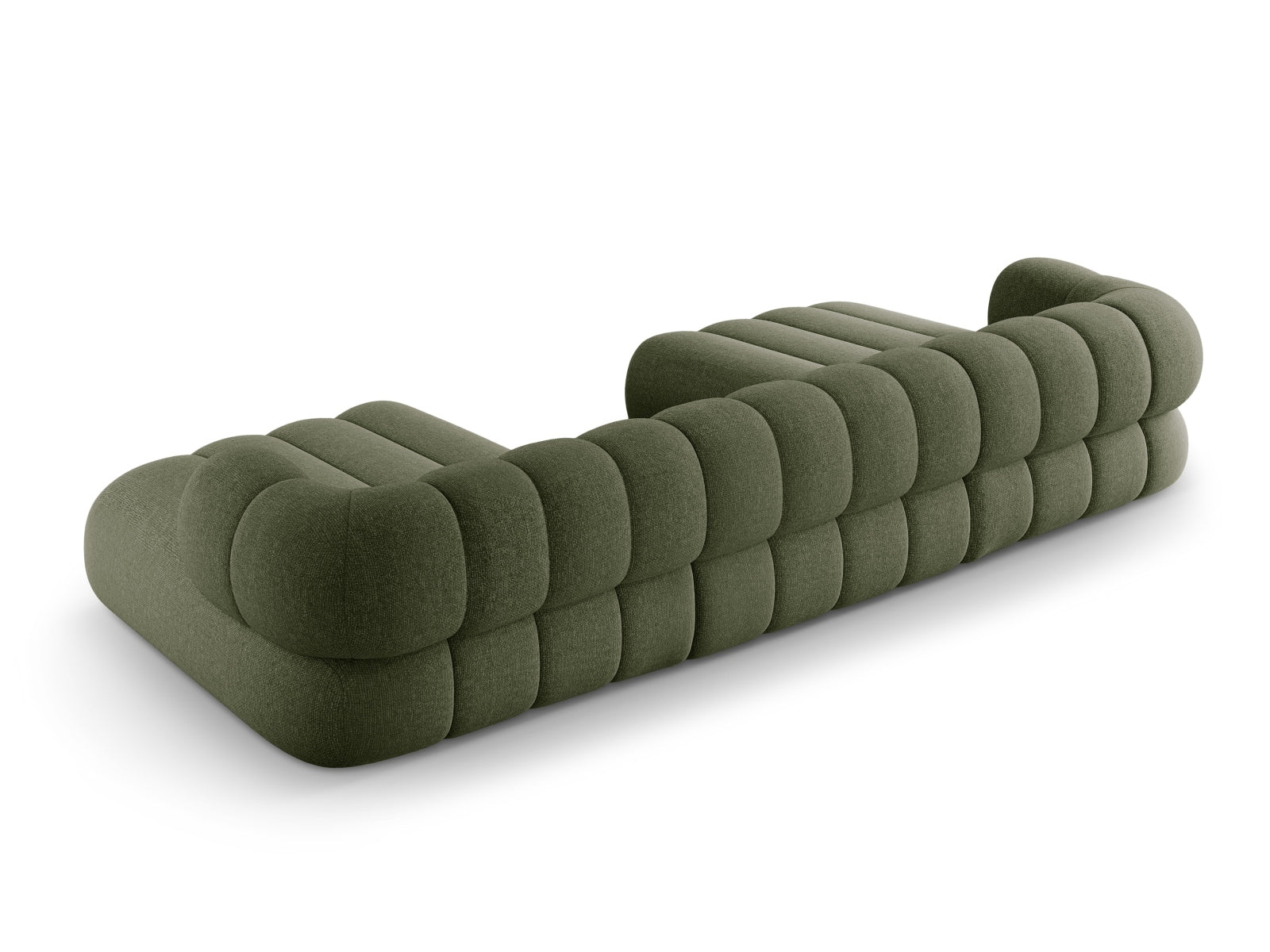 Elegantes Koge Panoramic Sofa für 6 Personen in der Farbe Green-Eden, ideal für gemütliche Abende und modernes Wohndesign.