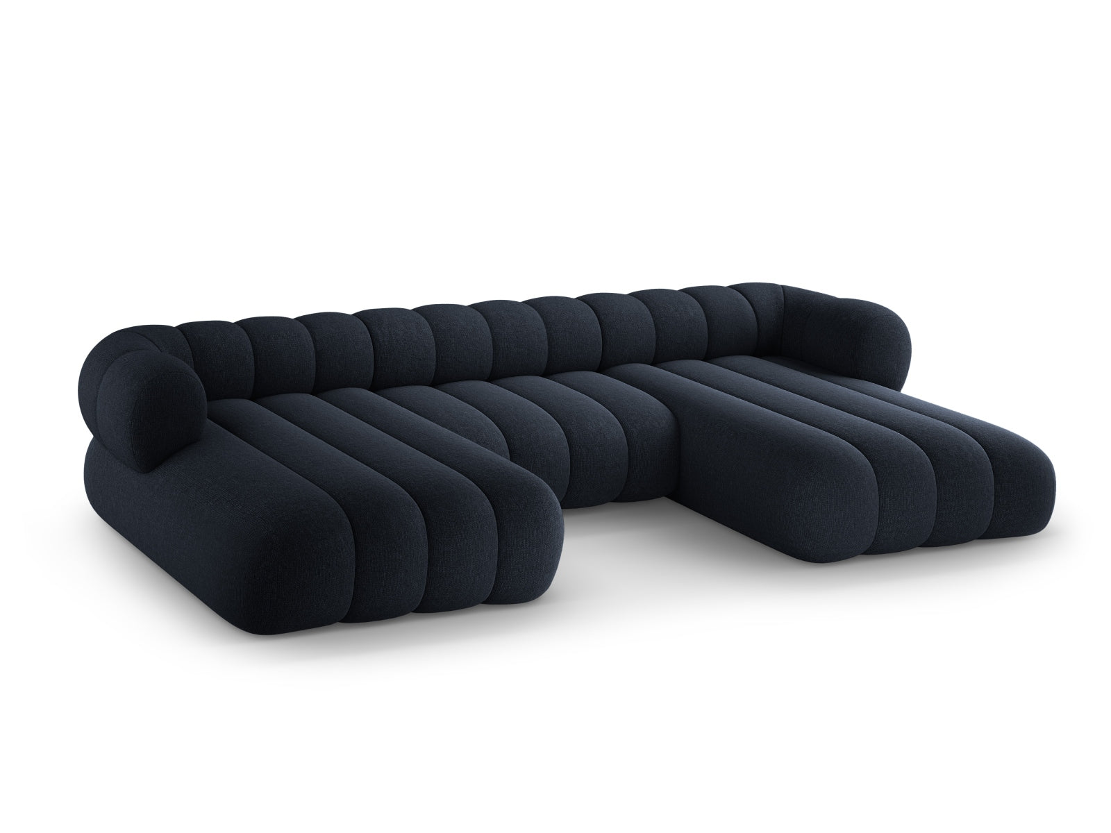 Modernes 6-Sitzer Koge Panoramic Sofa in sanftem Grau, perfekt für gesellige Abende und stilvolle Einrichtungsideen.