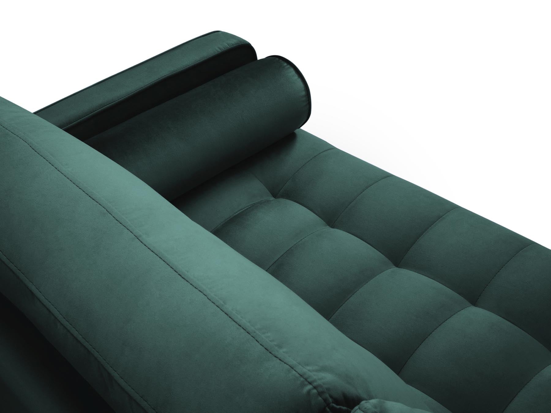 6-Sitzer Panoramic Sofa Aspen in Petrol-Salvador präsentiert im Onlineshop von KAQTU Design AG. Ecksofa ist von Cosmopolitan Design