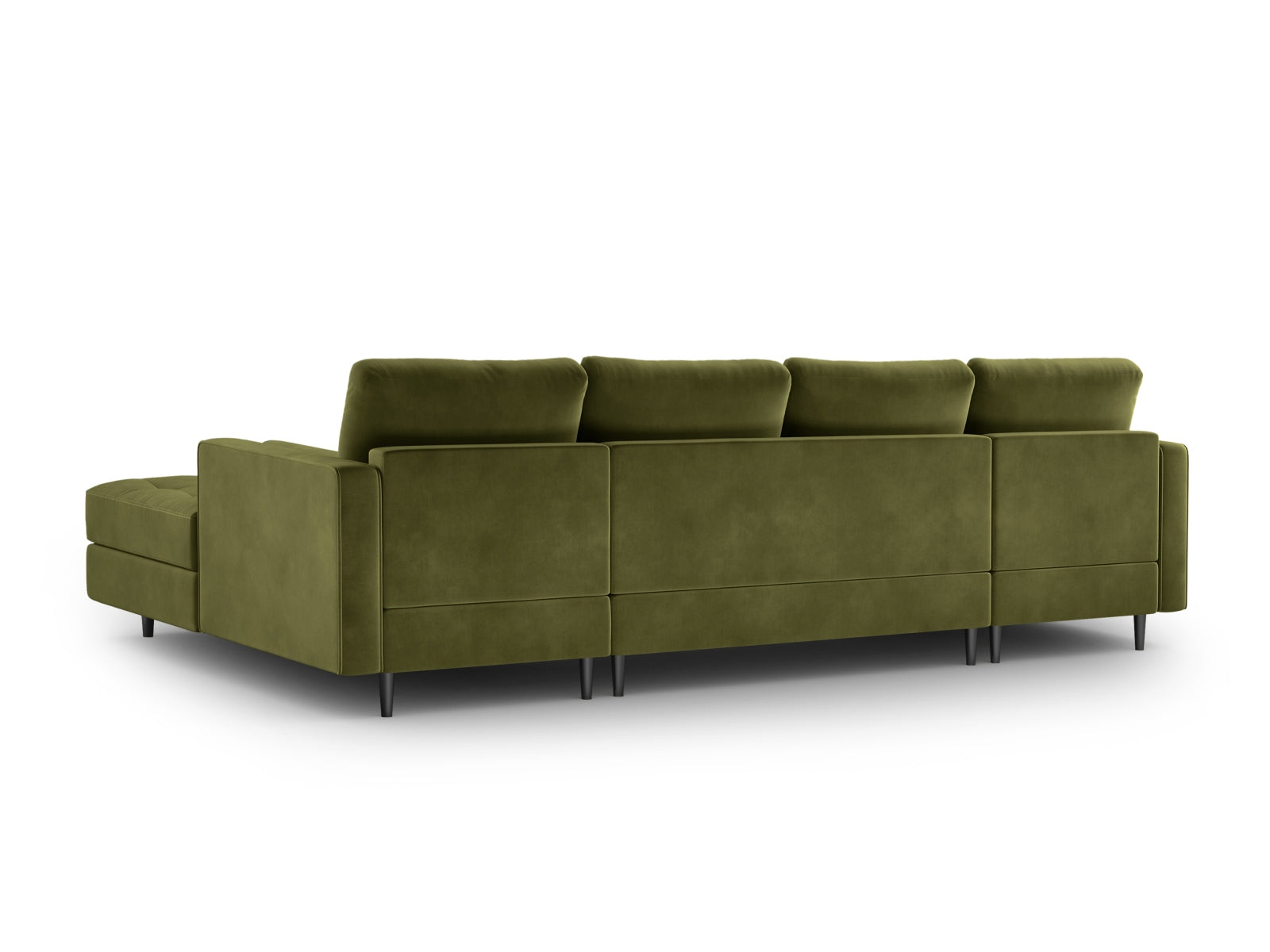 6-Sitzer Panoramic Sofa Aspen in Green-Salvador präsentiert im Onlineshop von KAQTU Design AG. Ecksofa ist von Cosmopolitan Design