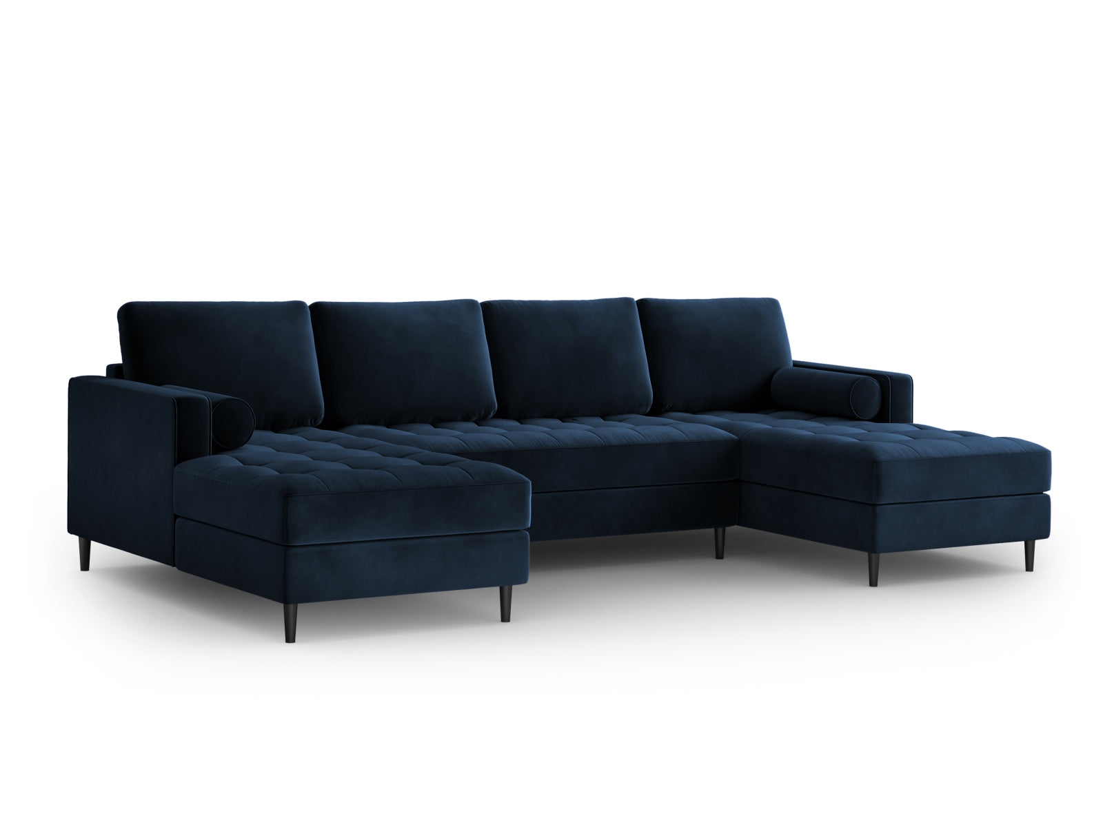 6-Sitzer Panoramic Sofa Aspen in Royal Blue-Salvador präsentiert im Onlineshop von KAQTU Design AG. Ecksofa ist von Cosmopolitan Design