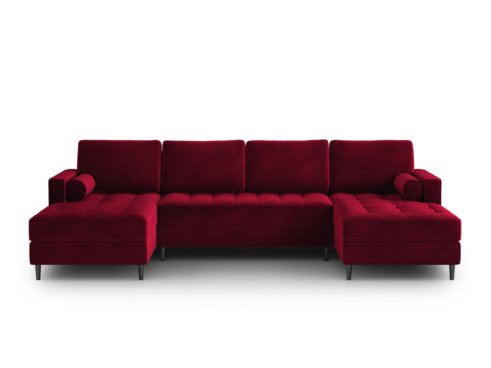 6-Sitzer Panoramic Sofa Aspen in Red-Salvador präsentiert im Onlineshop von KAQTU Design AG. Ecksofa ist von Cosmopolitan Design