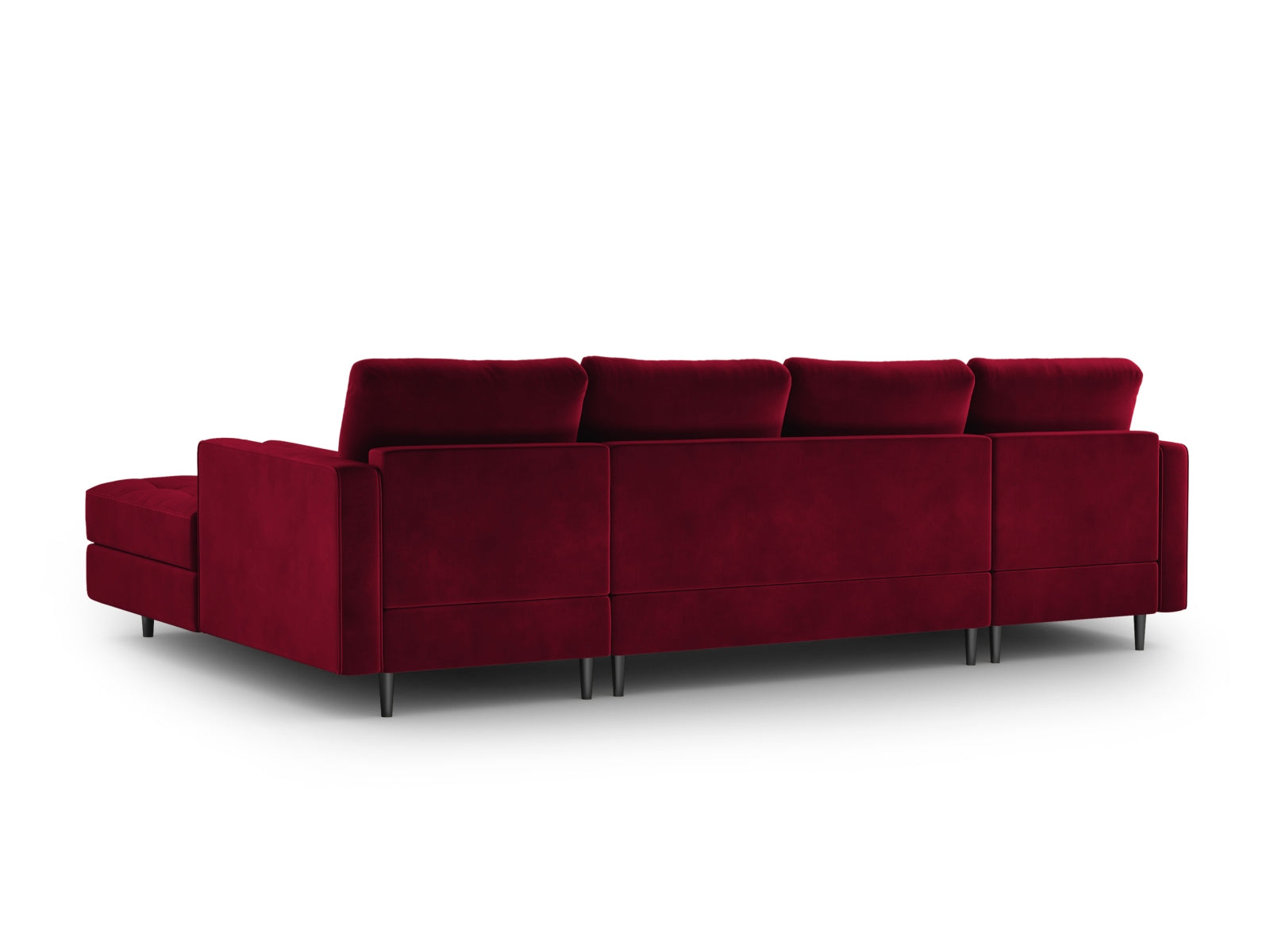 6-Sitzer Panoramic Sofa Aspen in Red-Salvador präsentiert im Onlineshop von KAQTU Design AG. Ecksofa ist von Cosmopolitan Design