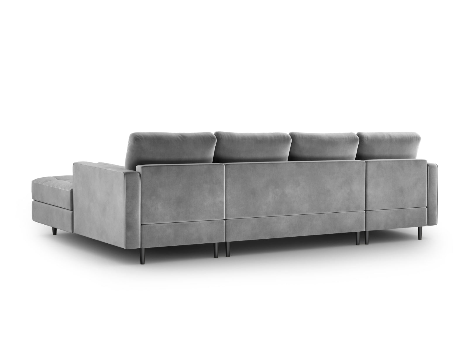 6-Sitzer Panoramic Sofa Aspen in Grey-Salvador präsentiert im Onlineshop von KAQTU Design AG. Ecksofa ist von Cosmopolitan Design