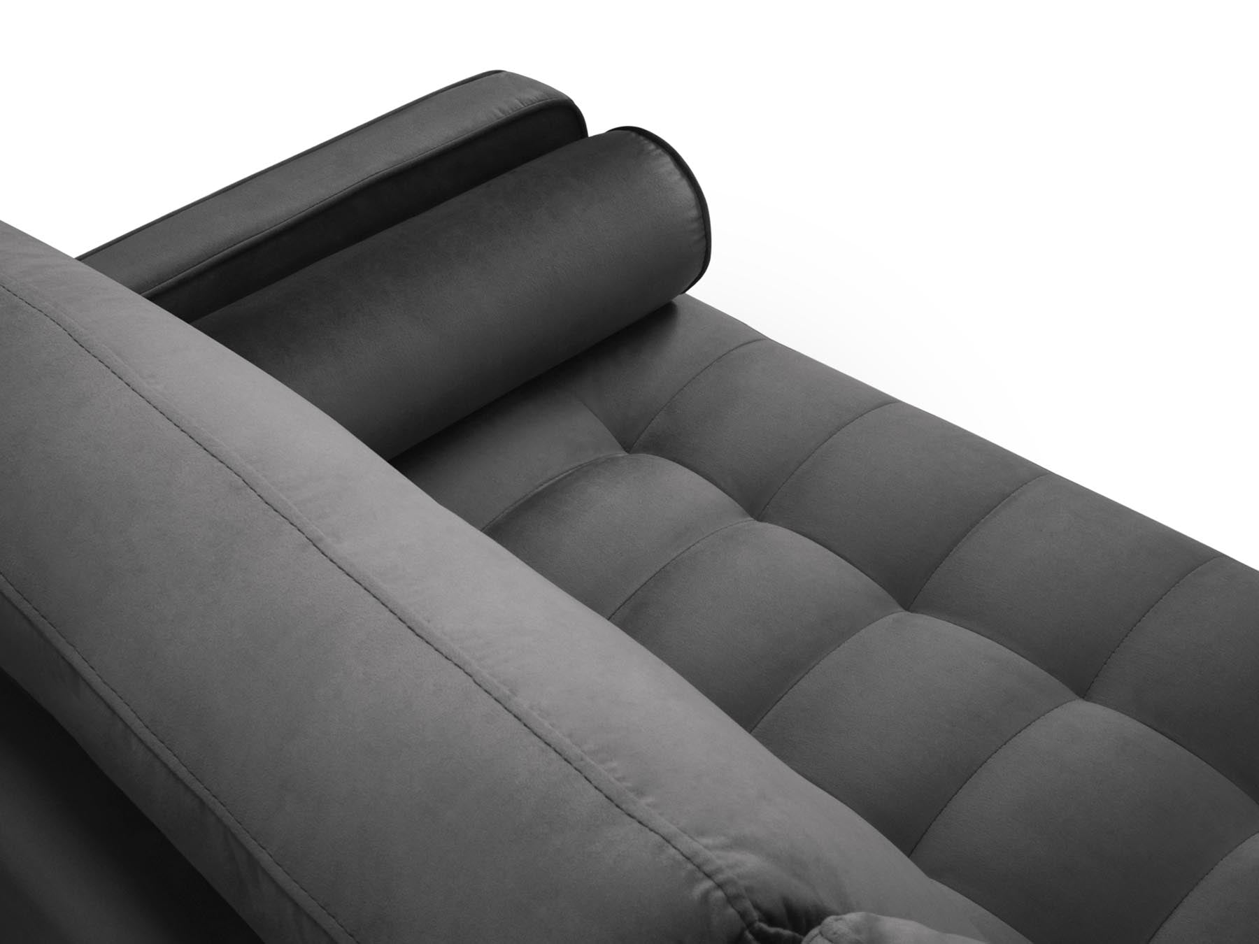 6-Sitzer Panoramic Sofa Aspen in Dark Grey-Salvador präsentiert im Onlineshop von KAQTU Design AG. Ecksofa ist von Cosmopolitan Design