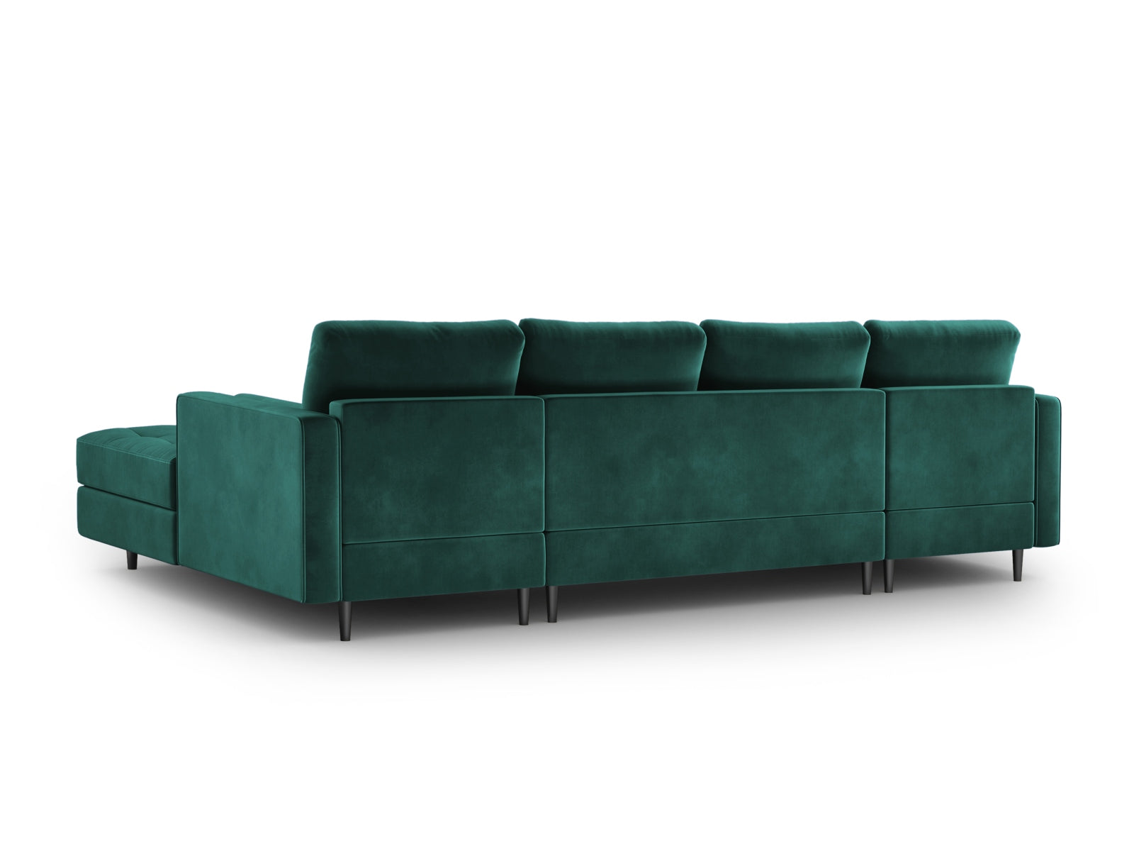 6-Sitzer Panoramic Sofa Aspen in Petrol-Salvador präsentiert im Onlineshop von KAQTU Design AG. Ecksofa ist von Cosmopolitan Design