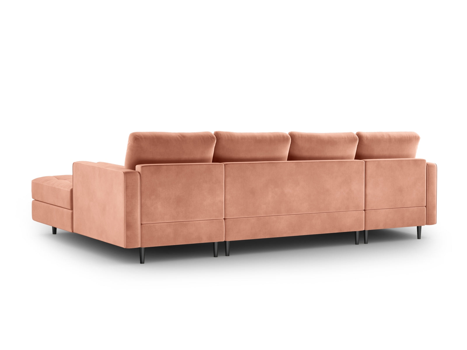 6-Sitzer Panoramic Sofa Aspen in Pink-Salvador präsentiert im Onlineshop von KAQTU Design AG. Ecksofa ist von Cosmopolitan Design