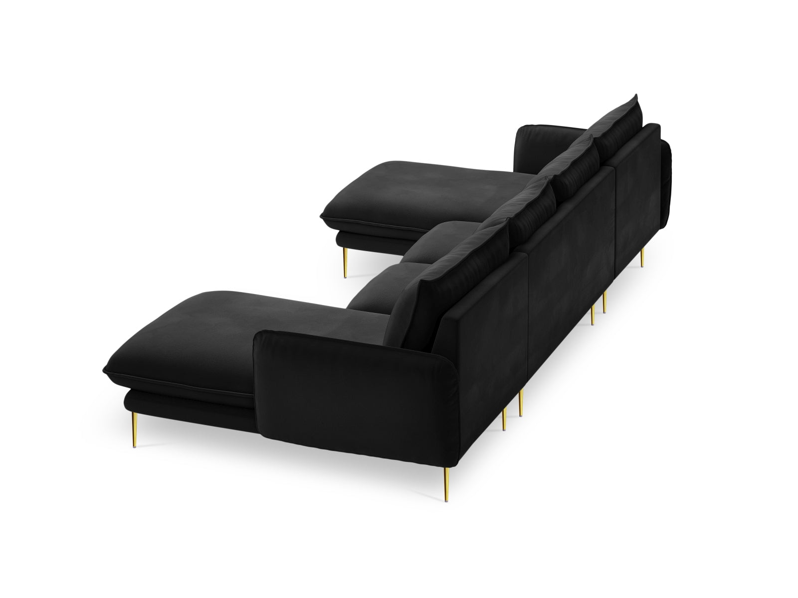 Erleben Sie das stilvolle Vienna Velour Panoramic Sofa für 6 Personen. Hochwertiger Veloursstoff und großzügige Sitzfläche für höchsten Komfort.