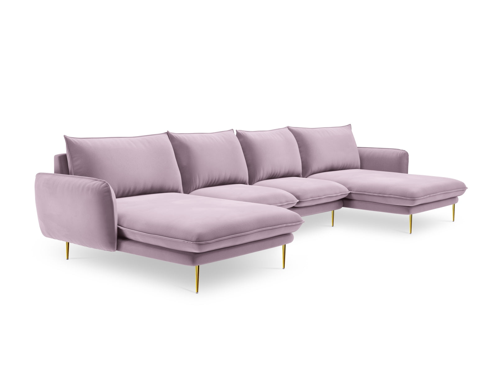 Entdecken Sie das elegante Vienna Velour Panoramic Sofa für 6 Personen. Luxuriöser Veloursstoff und modernes Design für Ihr Wohnzimmer.