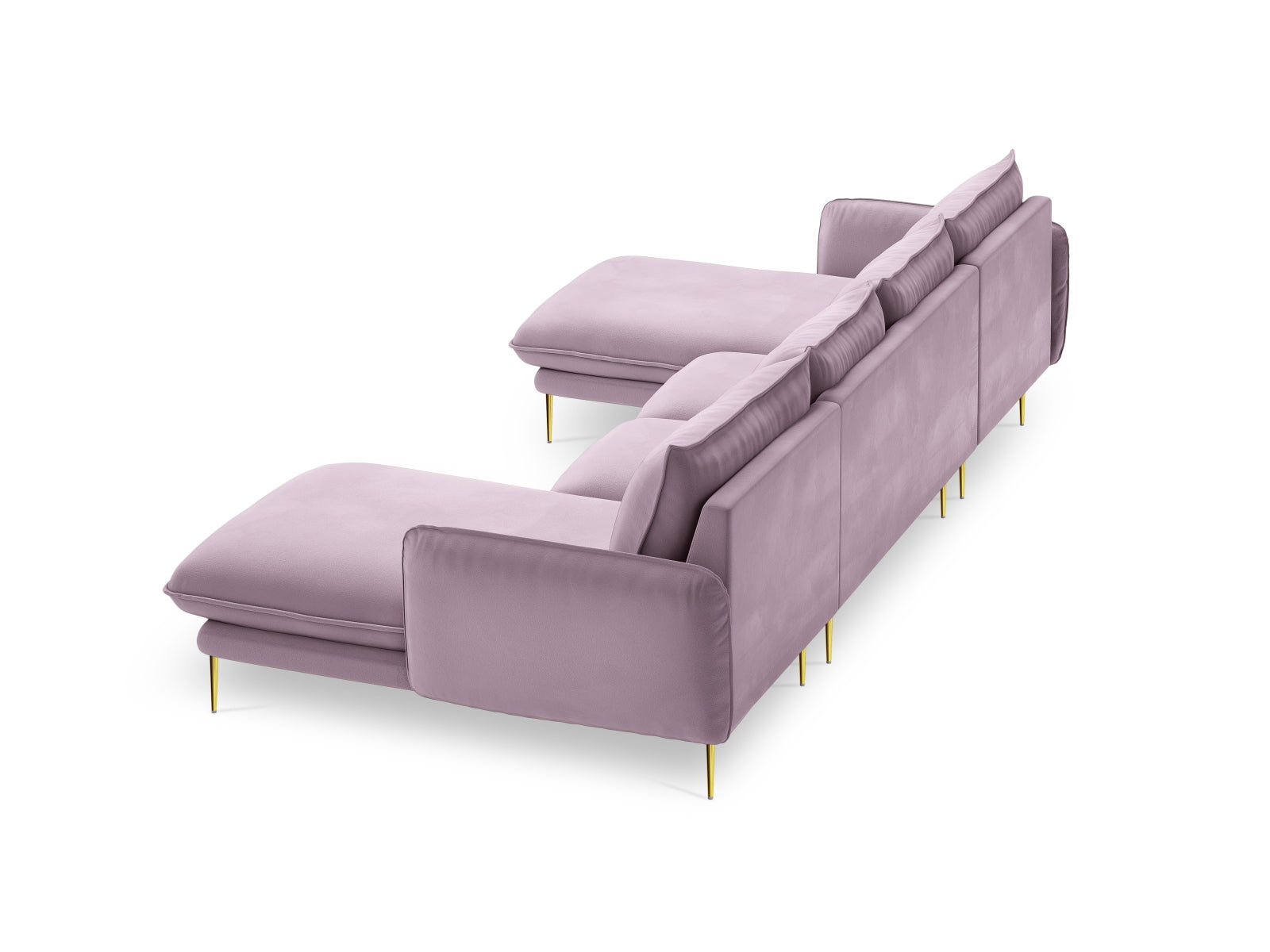 Erleben Sie das stilvolle Vienna Velour Panoramic Sofa für 6 Personen. Hochwertiger Veloursstoff und großzügige Sitzfläche für höchsten Komfort.