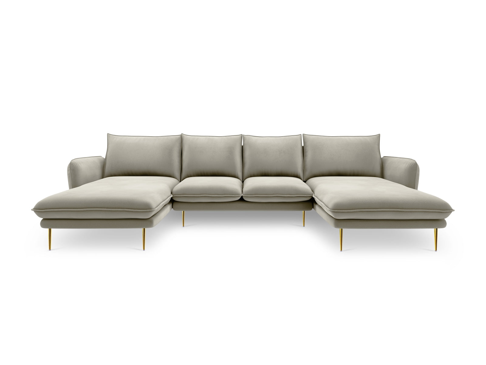 Erleben Sie das stilvolle Vienna Velour Panoramic Sofa für 6 Personen. Hochwertiger Veloursstoff und großzügige Sitzfläche für höchsten Komfort.