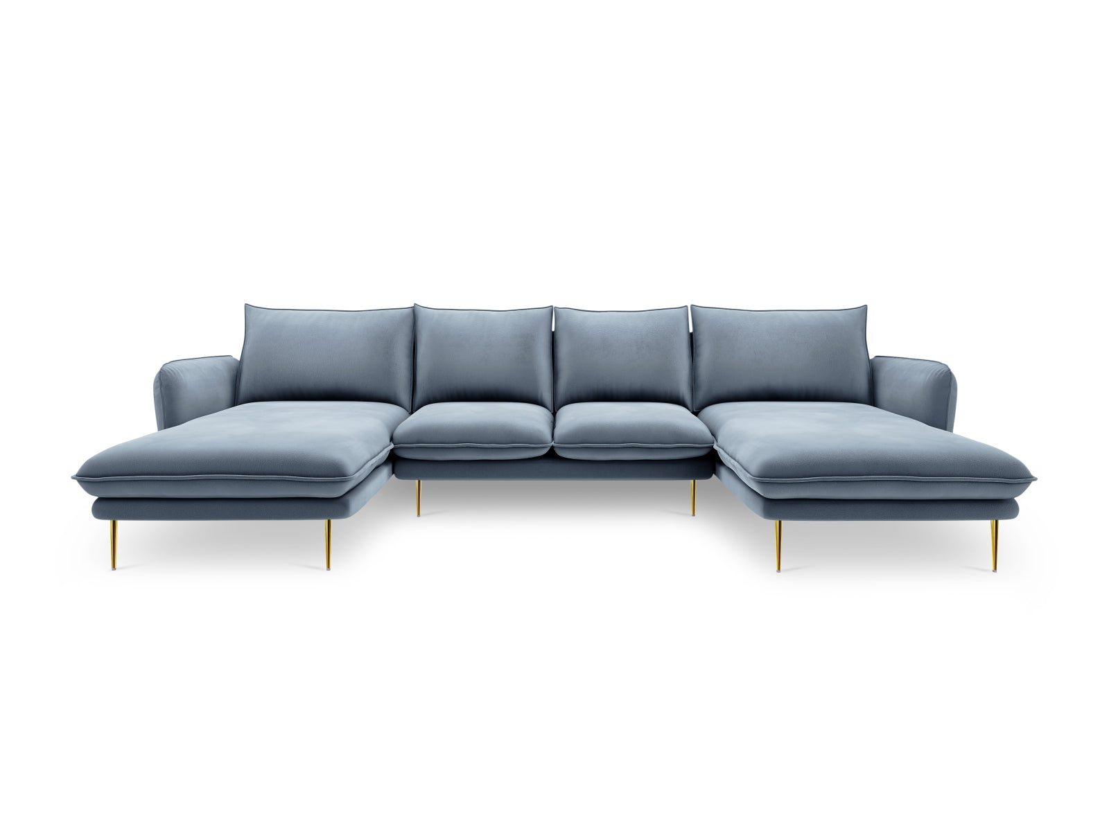 Erleben Sie das stilvolle Vienna Velour Panoramic Sofa für 6 Personen. Hochwertiger Veloursstoff und großzügige Sitzfläche für höchsten Komfort.