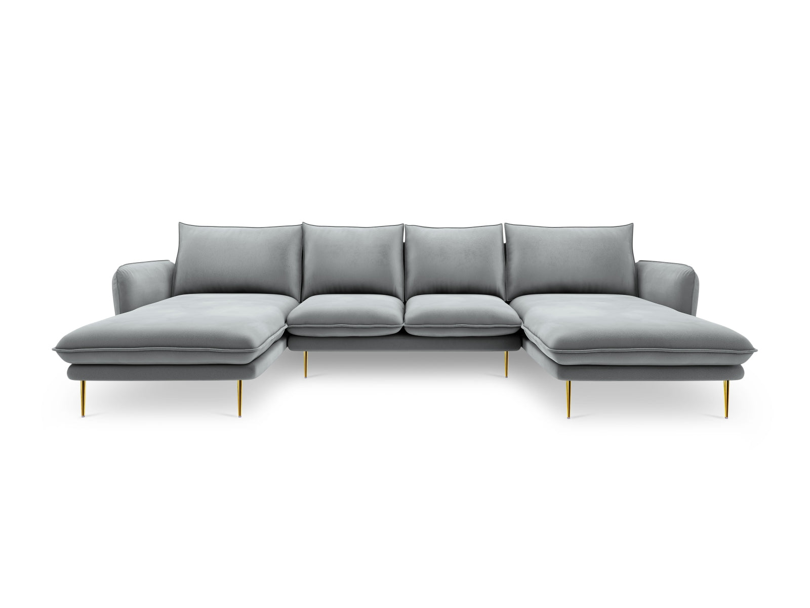 Erleben Sie das stilvolle Vienna Velour Panoramic Sofa für 6 Personen. Hochwertiger Veloursstoff und großzügige Sitzfläche für höchsten Komfort.